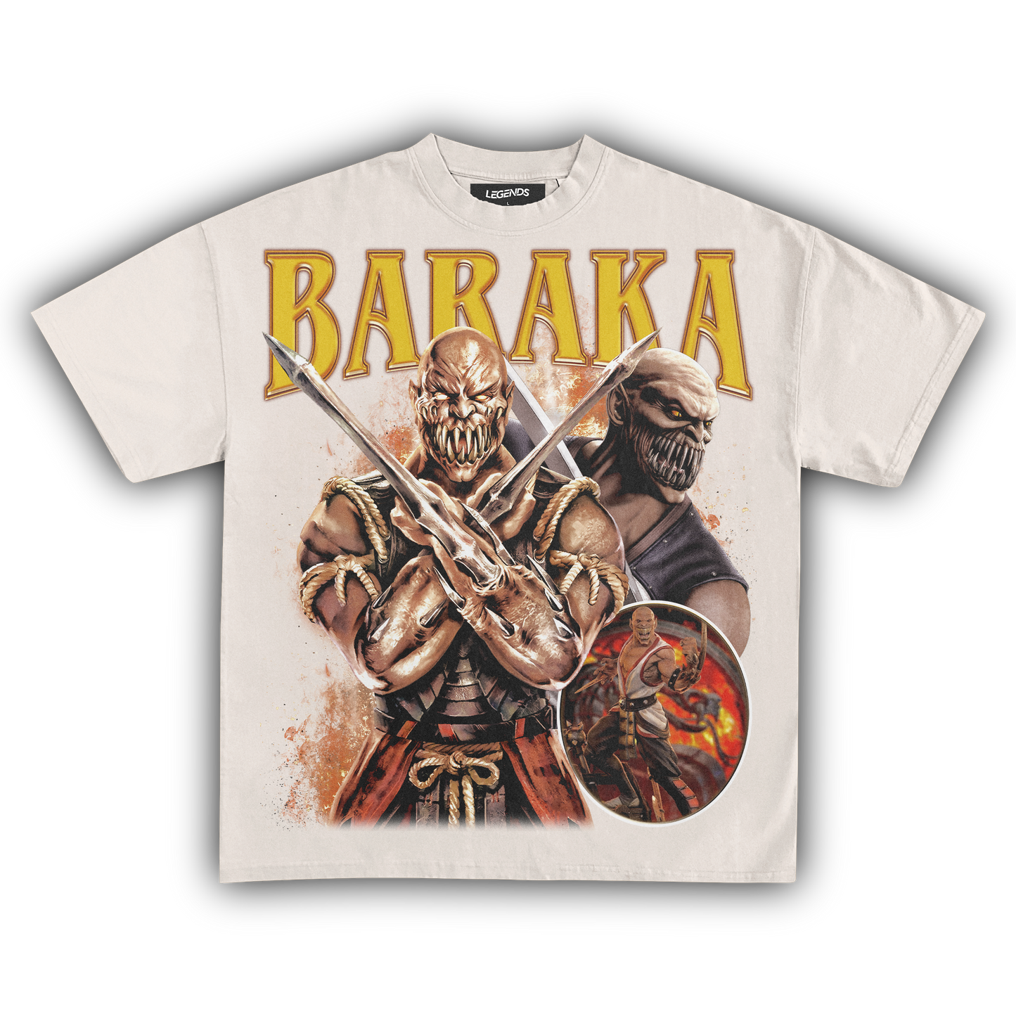 BARAKA MORTAL KOMBAT VINTAGE TEE