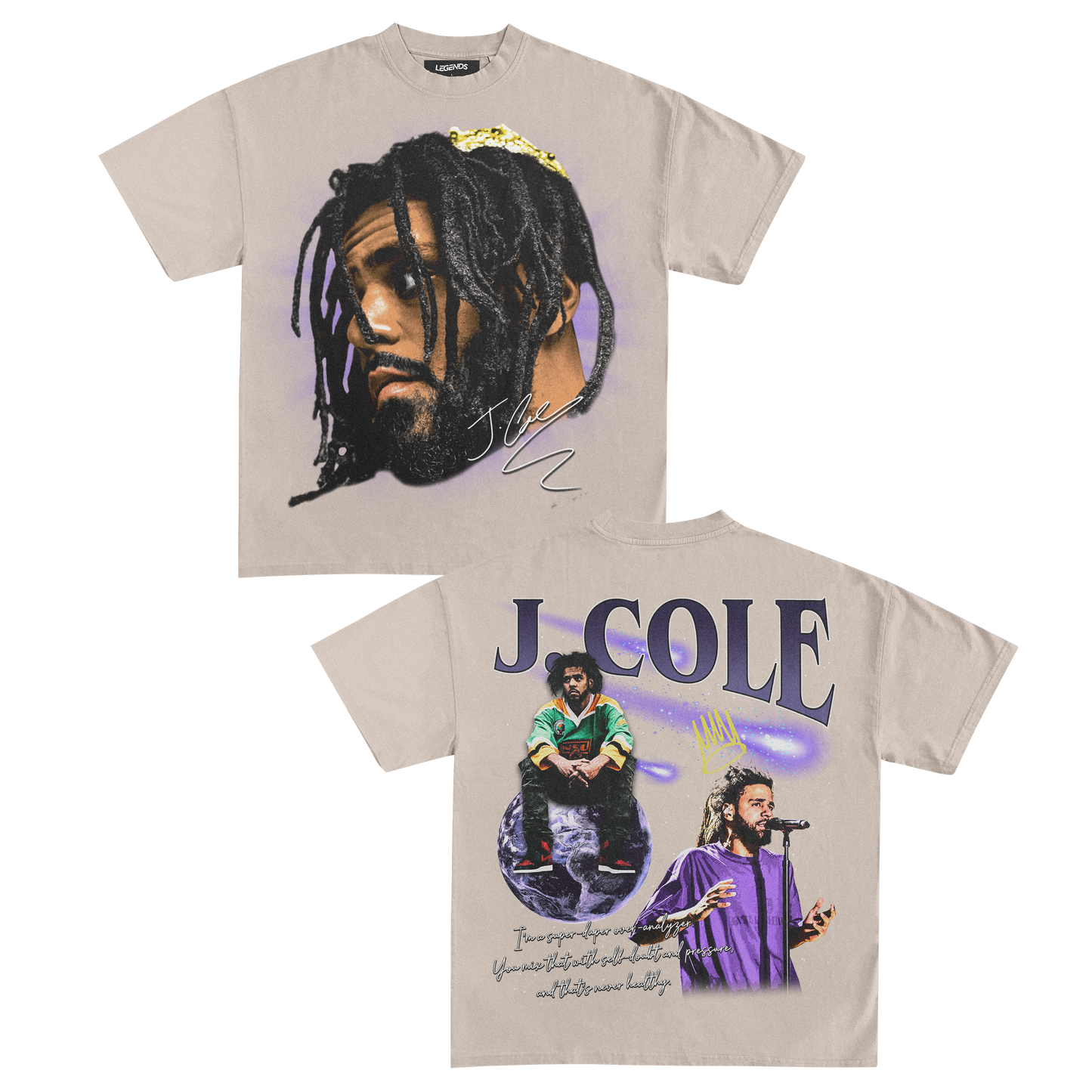 J. COLE BIG FACE TEE