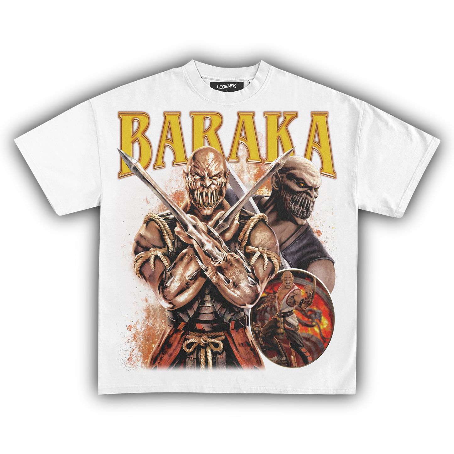 BARAKA MORTAL KOMBAT VINTAGE TEE