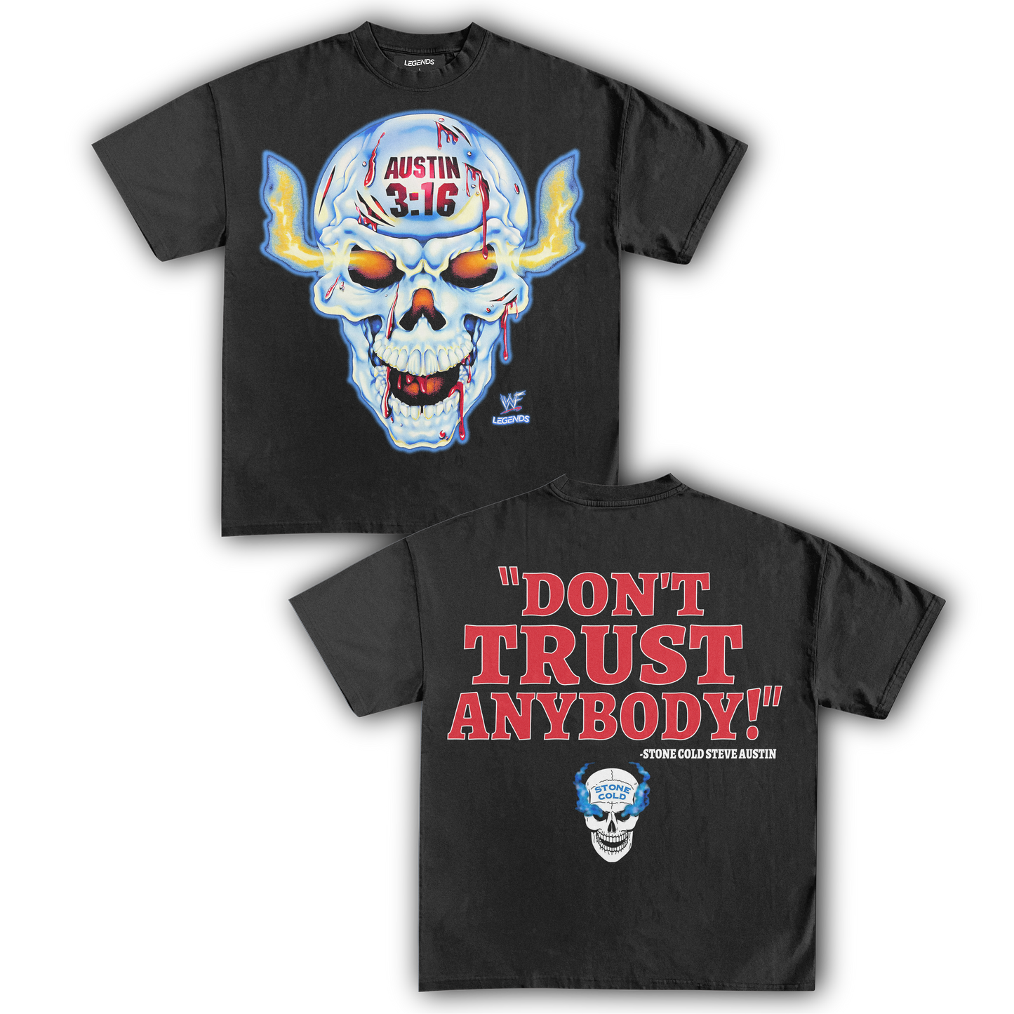 AUSTIN 3:16 BROKEN SKULL TEE (Double Sided)