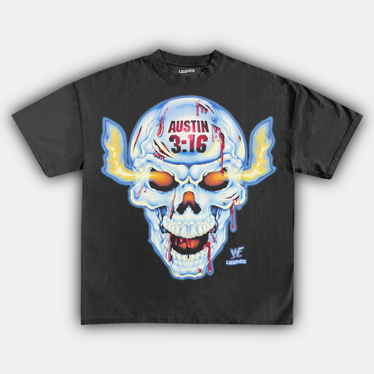AUSTIN 3:16 BROKEN SKULL TEE