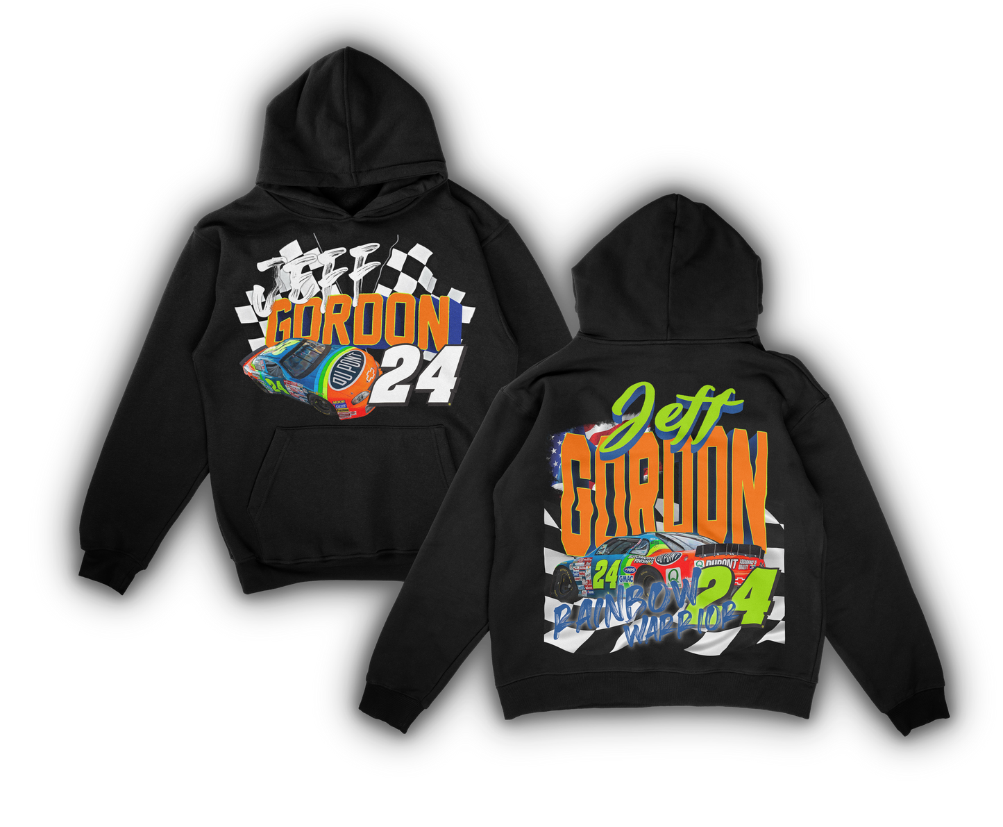 JEFF GORDON RAINBOW WARRIOR HOODIE