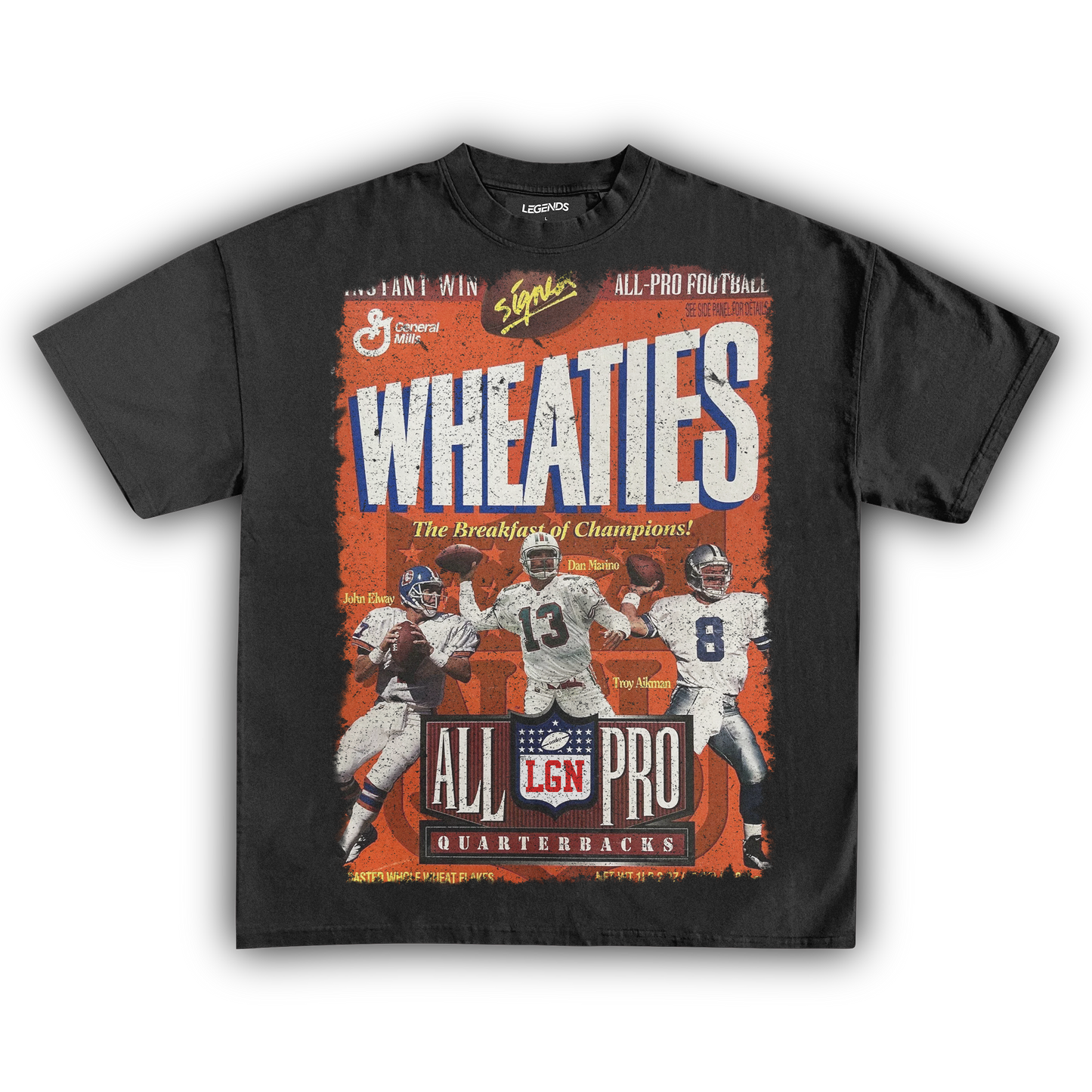WHEATIES ALL-PRO QUARTERBACKS 1996 VINTAGE TEE