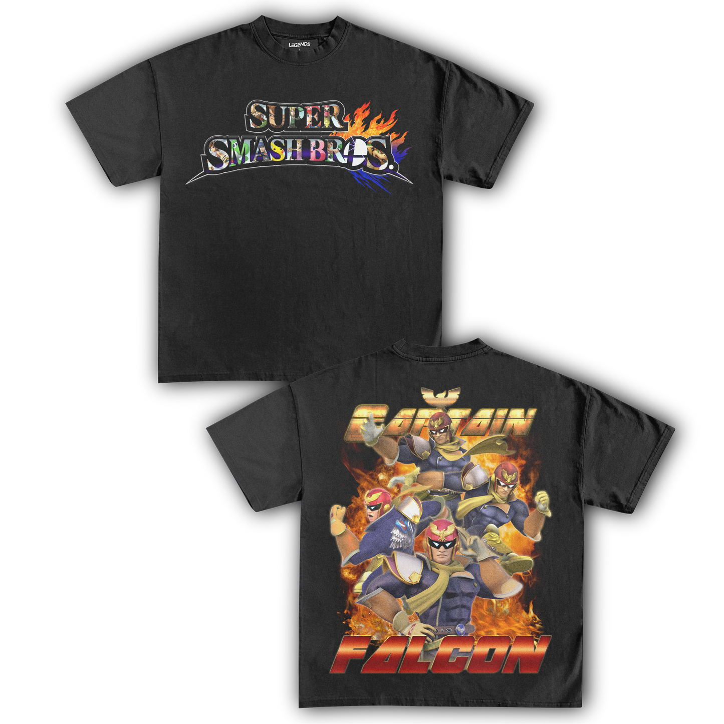 SUPER SMASH BROS CAPTAIN FALCON TEE (Double)