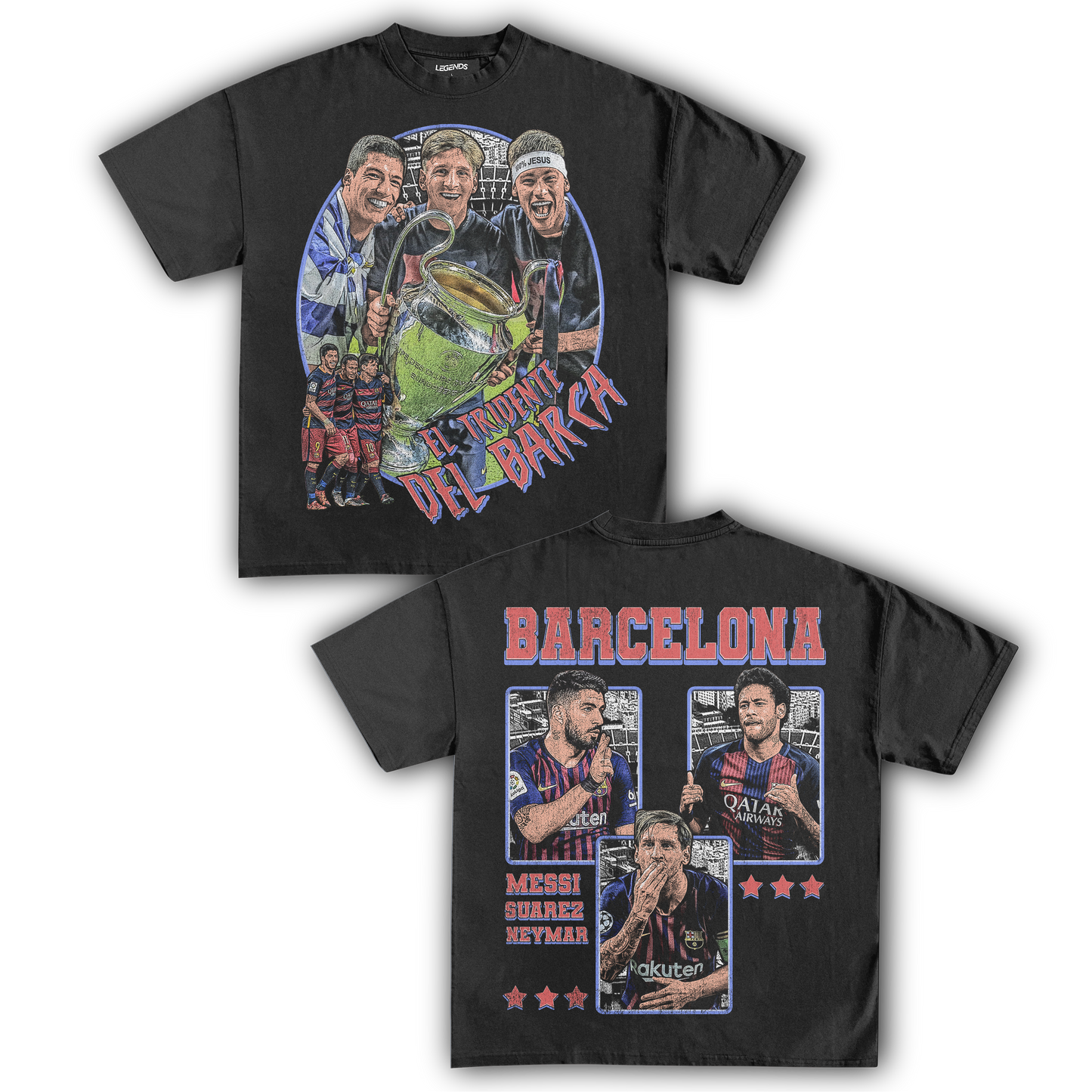 EL TRIDENTE DEL BARCA TEE (Double Sided)
