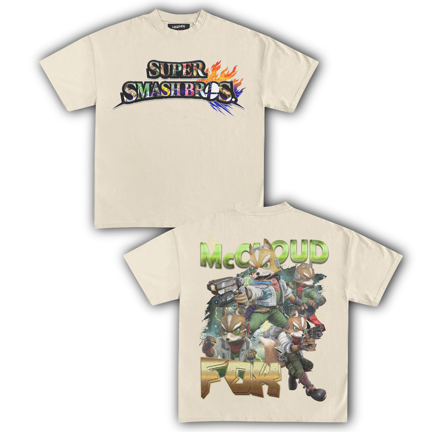 SUPER SMASH BROS FOX TEE (Double)