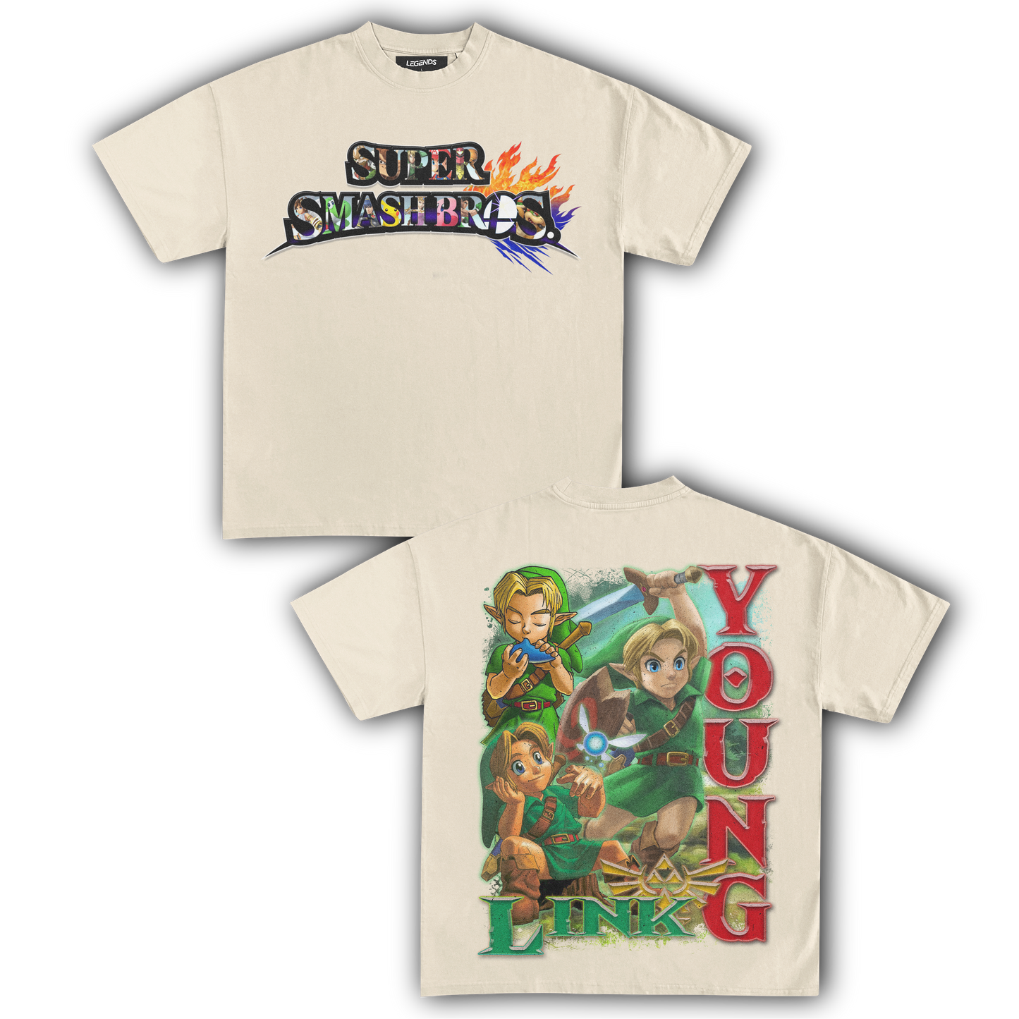 SUPER SMASH BROS YOUNG LINK TEE (Double)