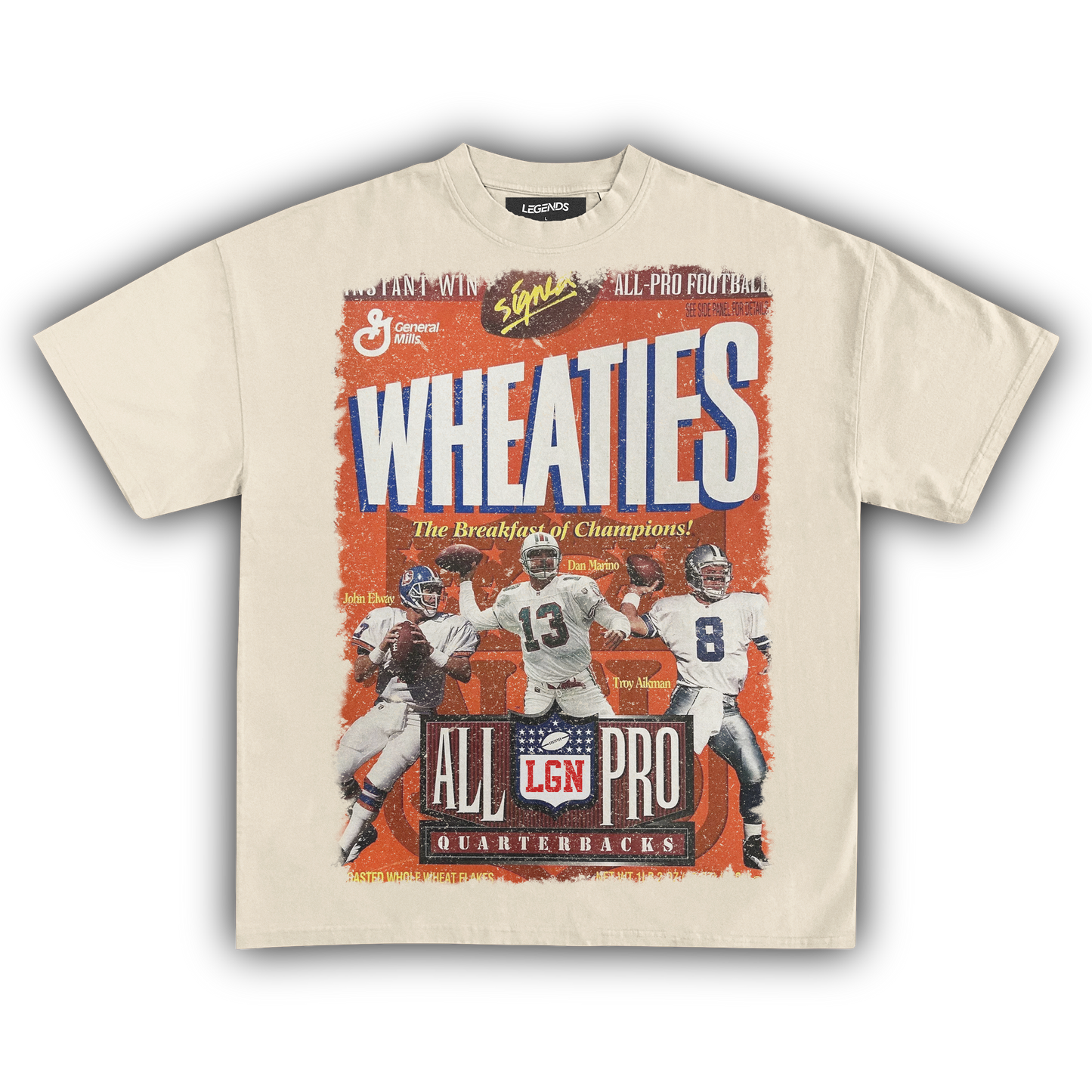WHEATIES ALL-PRO QUARTERBACKS 1996 VINTAGE TEE
