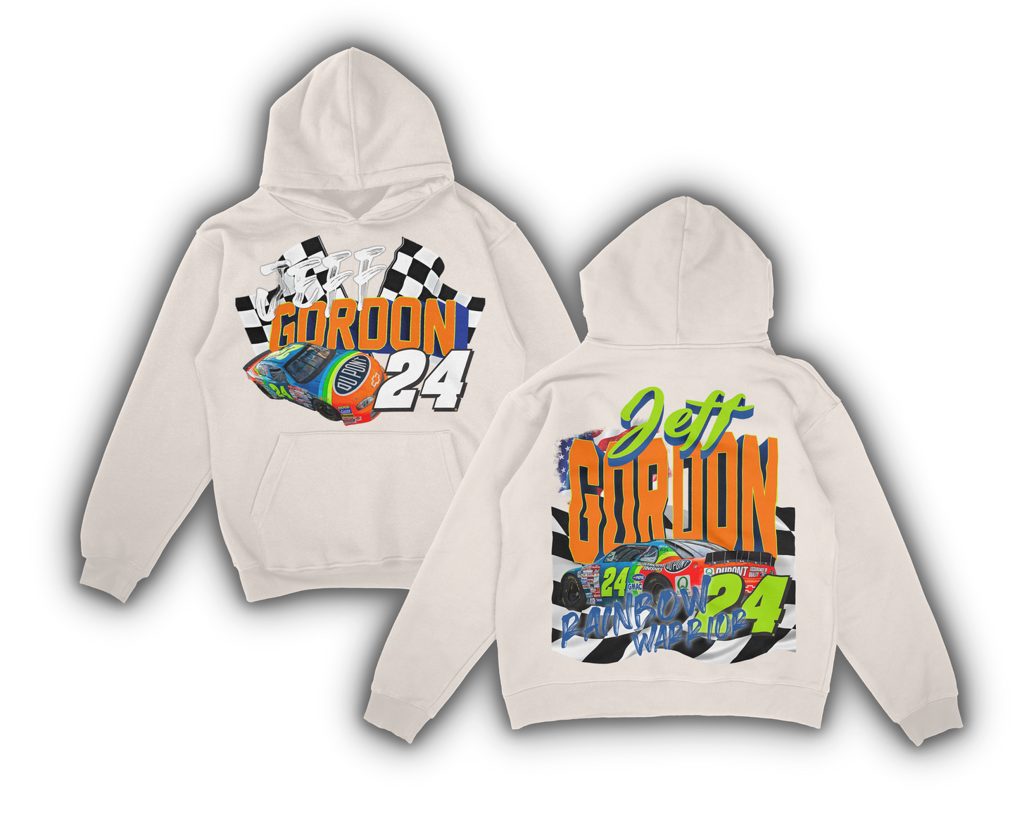 JEFF GORDON RAINBOW WARRIOR HOODIE
