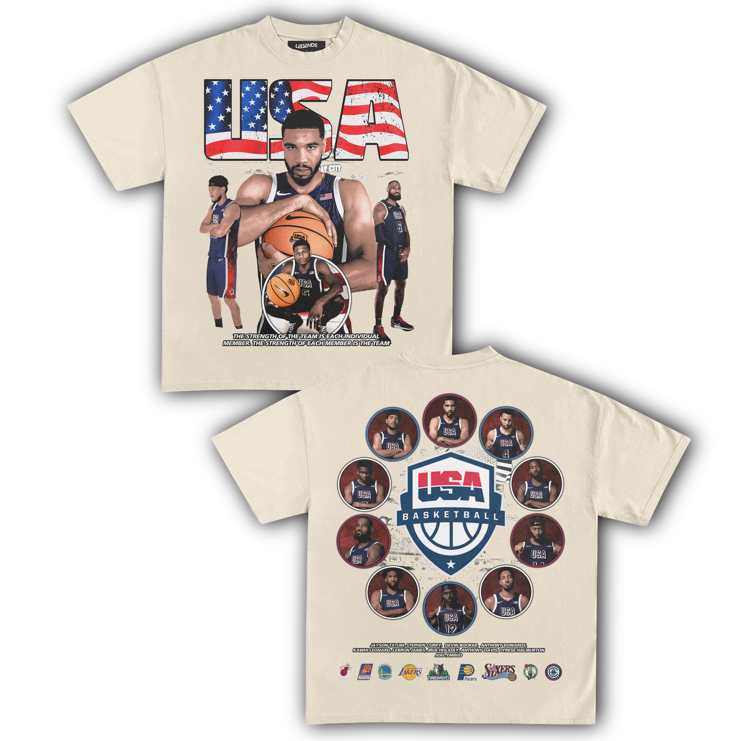 USA BASKETBALL TEAM '24 TEE