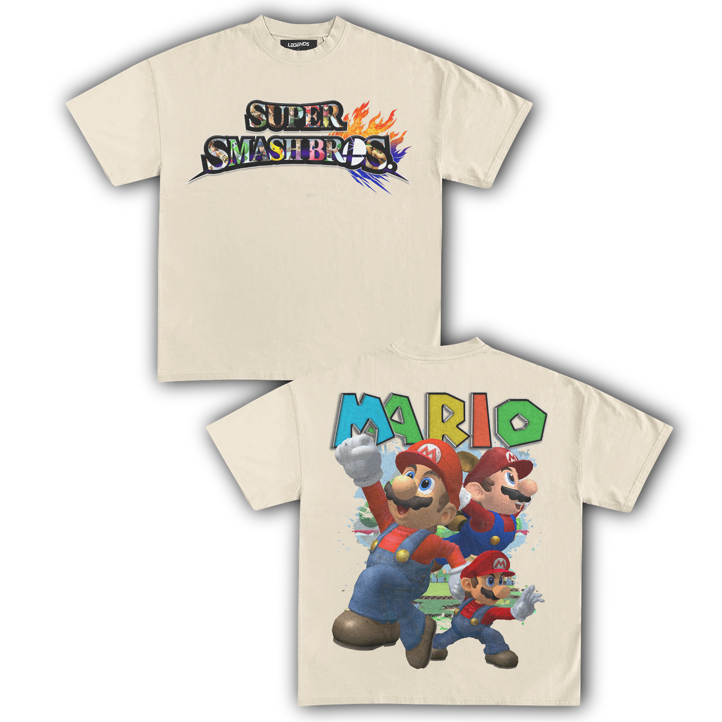 SUPER SMASH BROS MARIO TEE (Double)