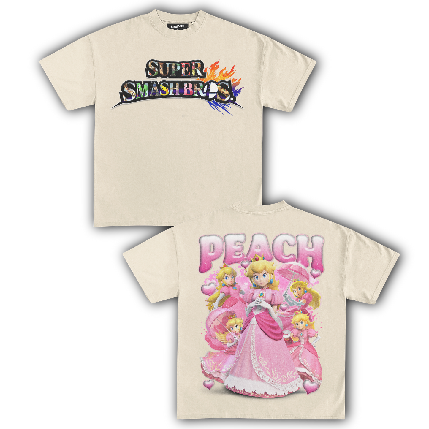 SUPER SMASH BROS PEACH TEE (Double)