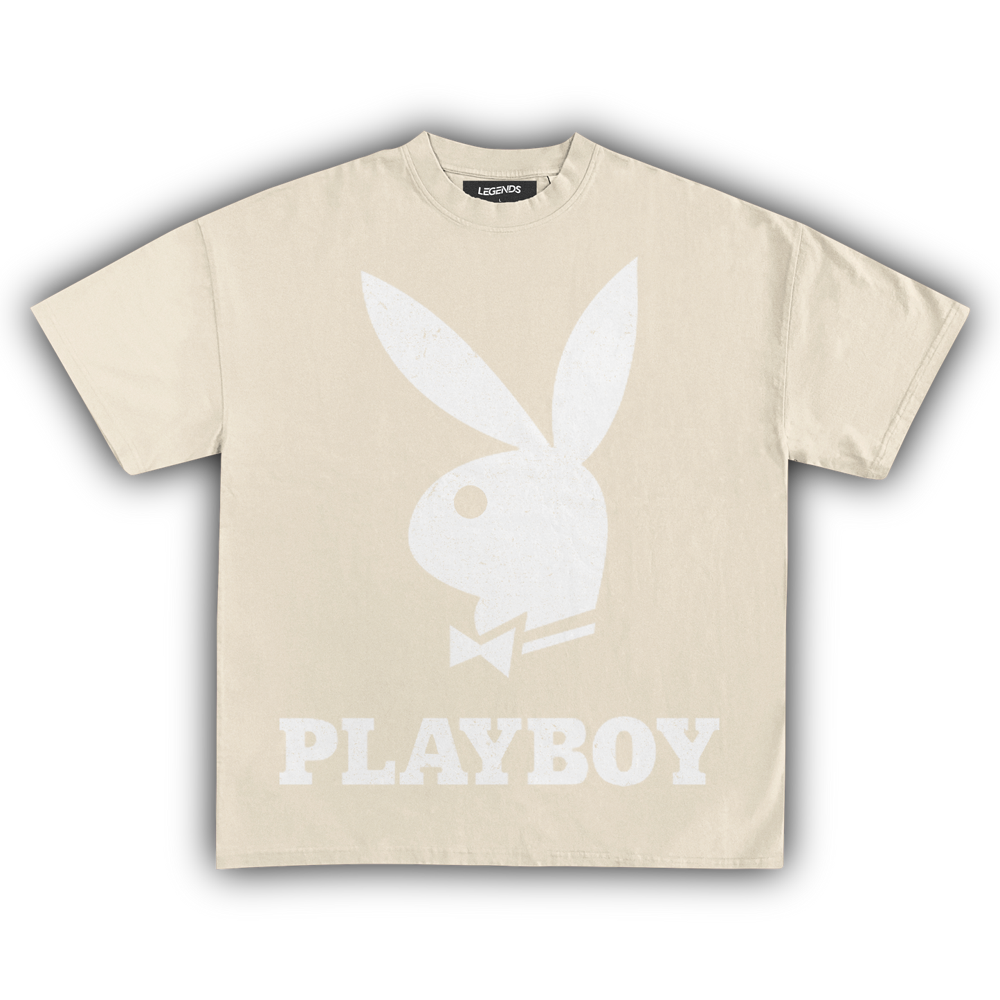 PLAYBOY BUNNY TEE (White Print)