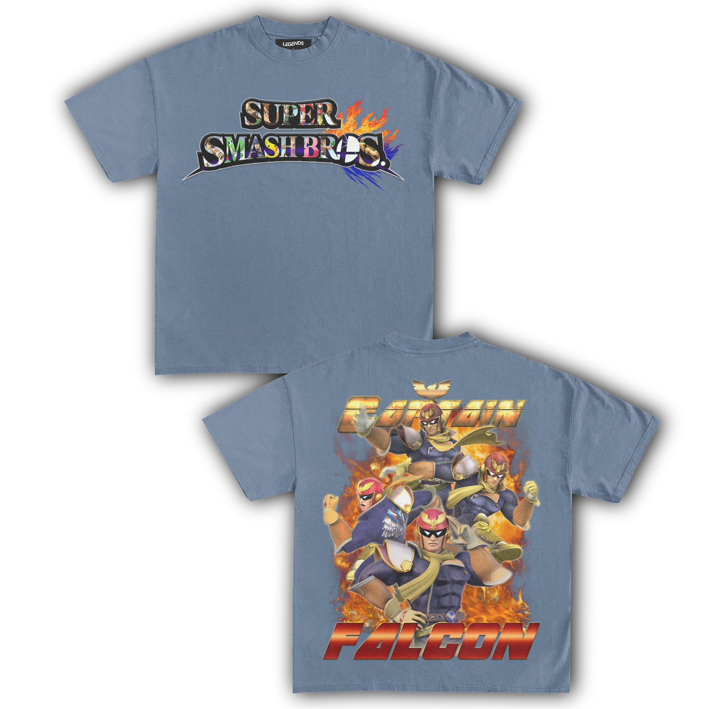 SUPER SMASH BROS CAPTAIN FALCON TEE (Double)