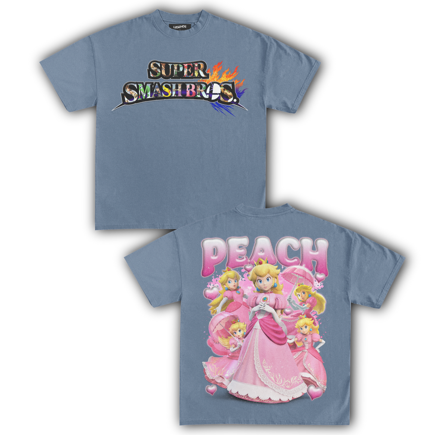 SUPER SMASH BROS PEACH TEE (Double)