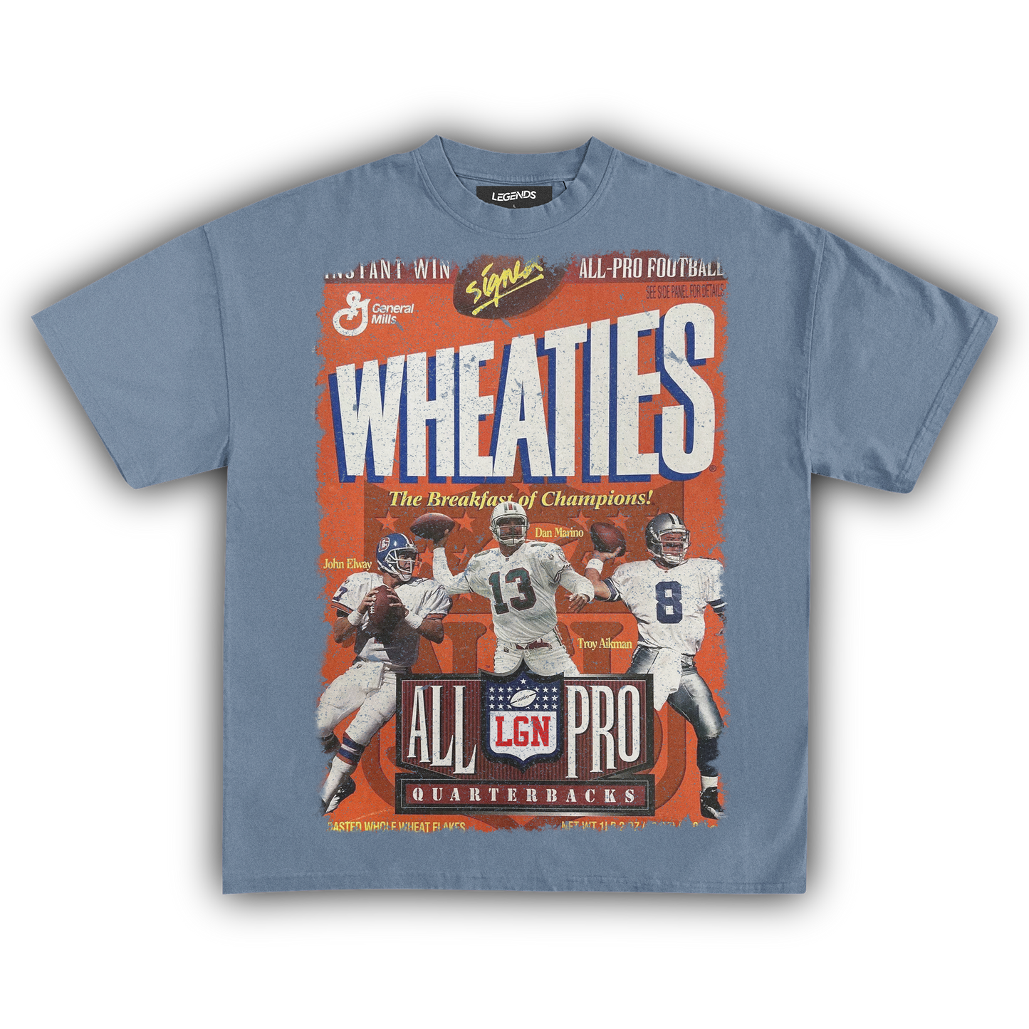 WHEATIES ALL-PRO QUARTERBACKS 1996 VINTAGE TEE