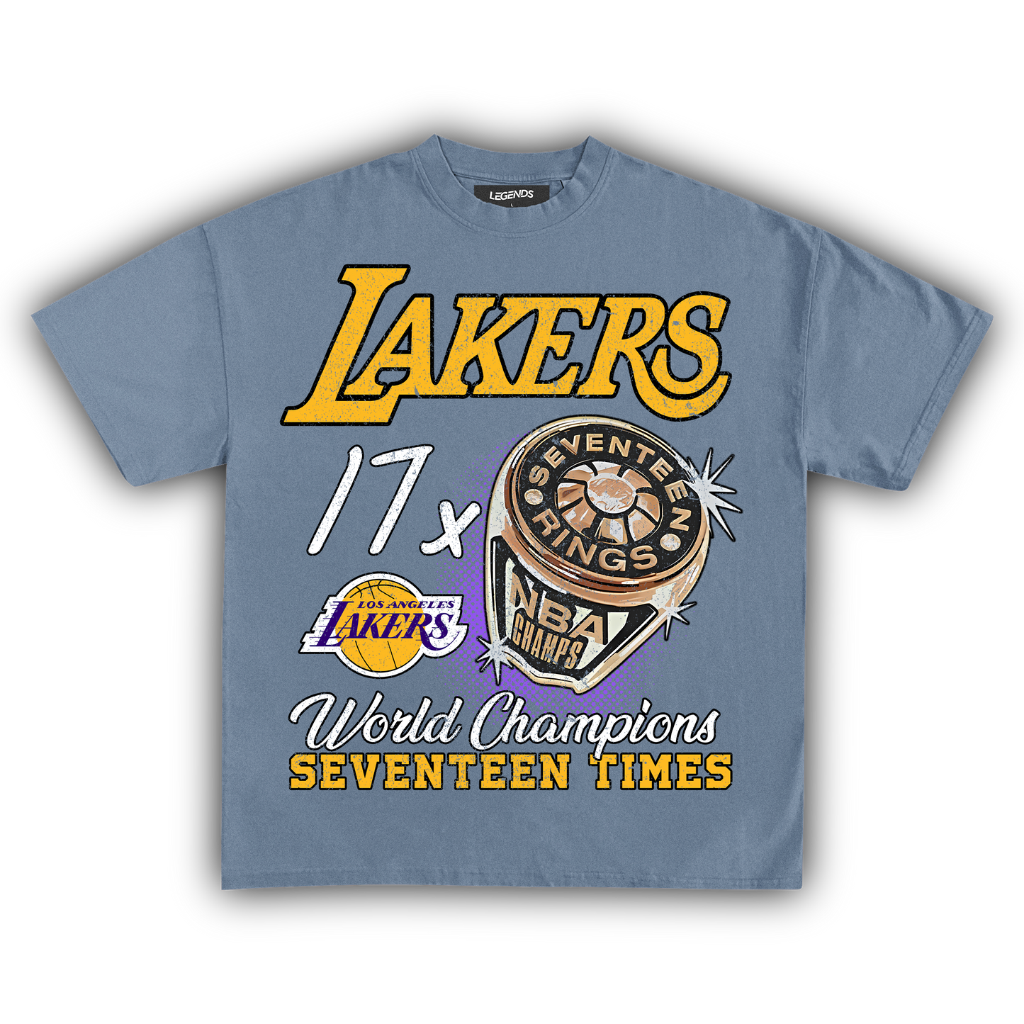 LAKERS VINTAGE CHAMPIONS TEE