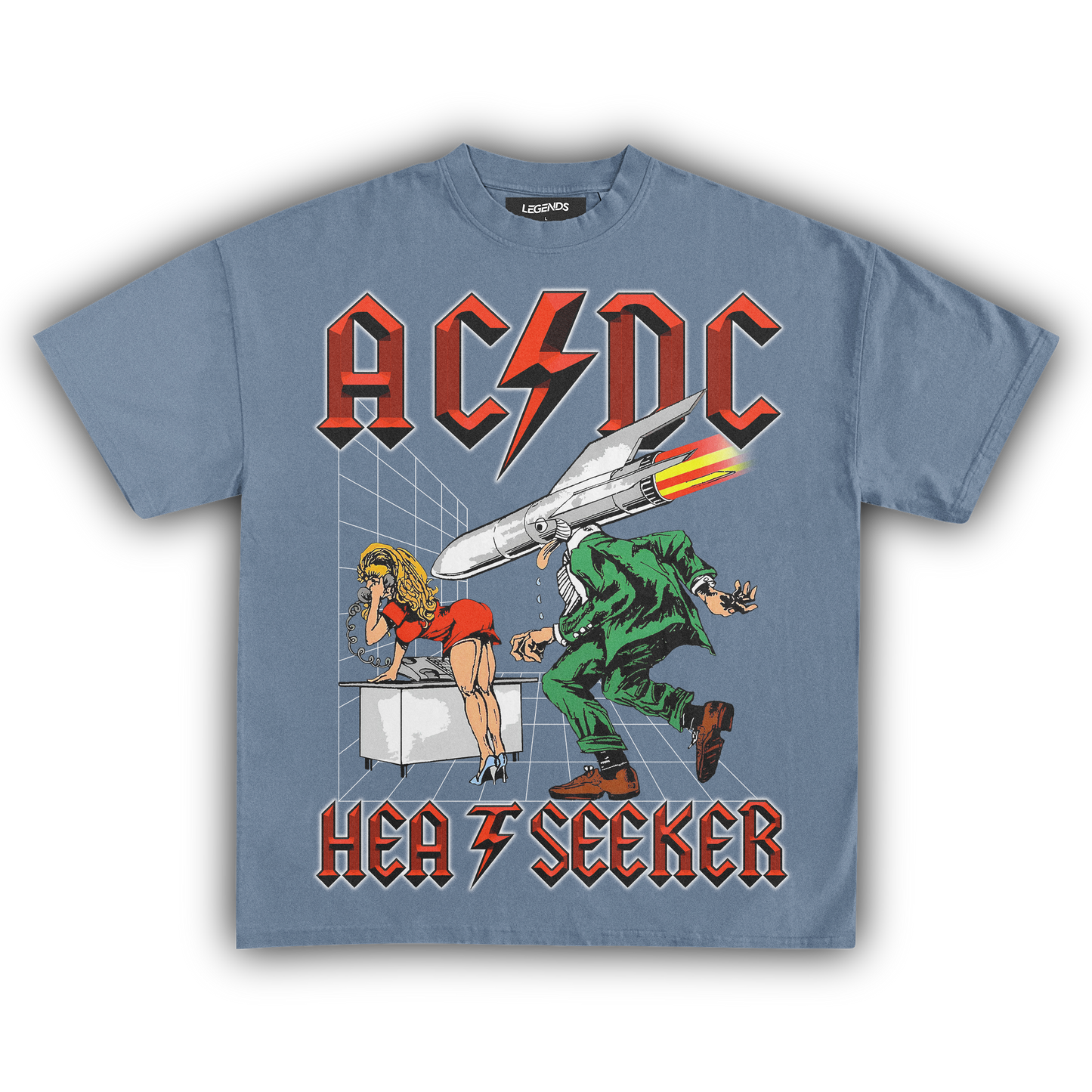 AC/DC HEAT SEEKER TEE