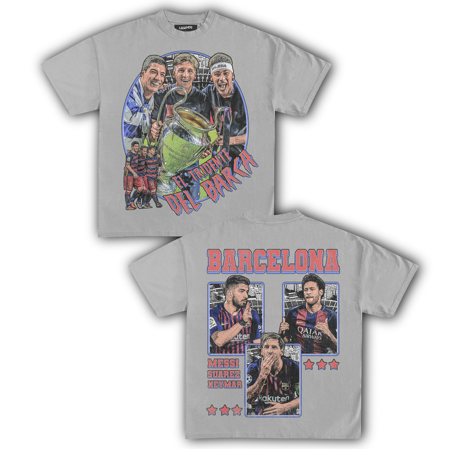 EL TRIDENTE DEL BARCA TEE (Double Sided)