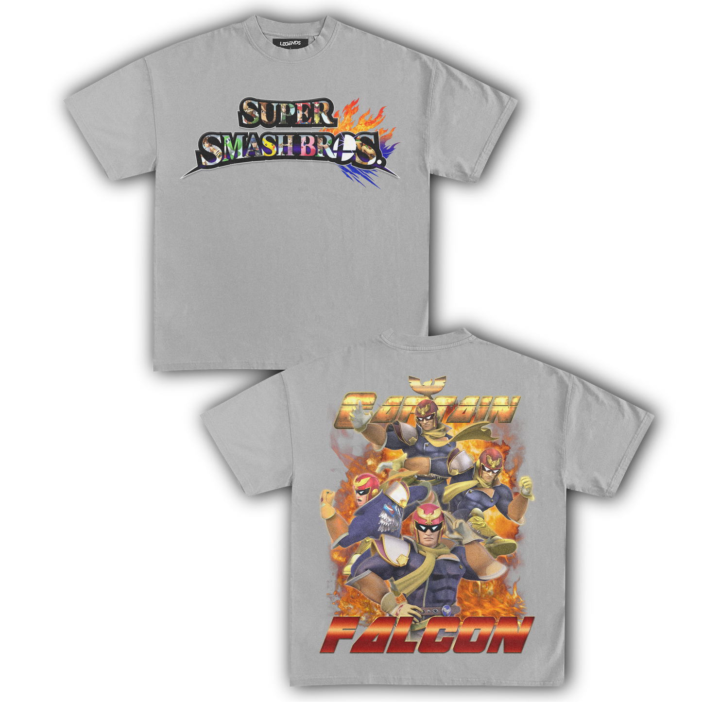 SUPER SMASH BROS CAPTAIN FALCON TEE (Double)
