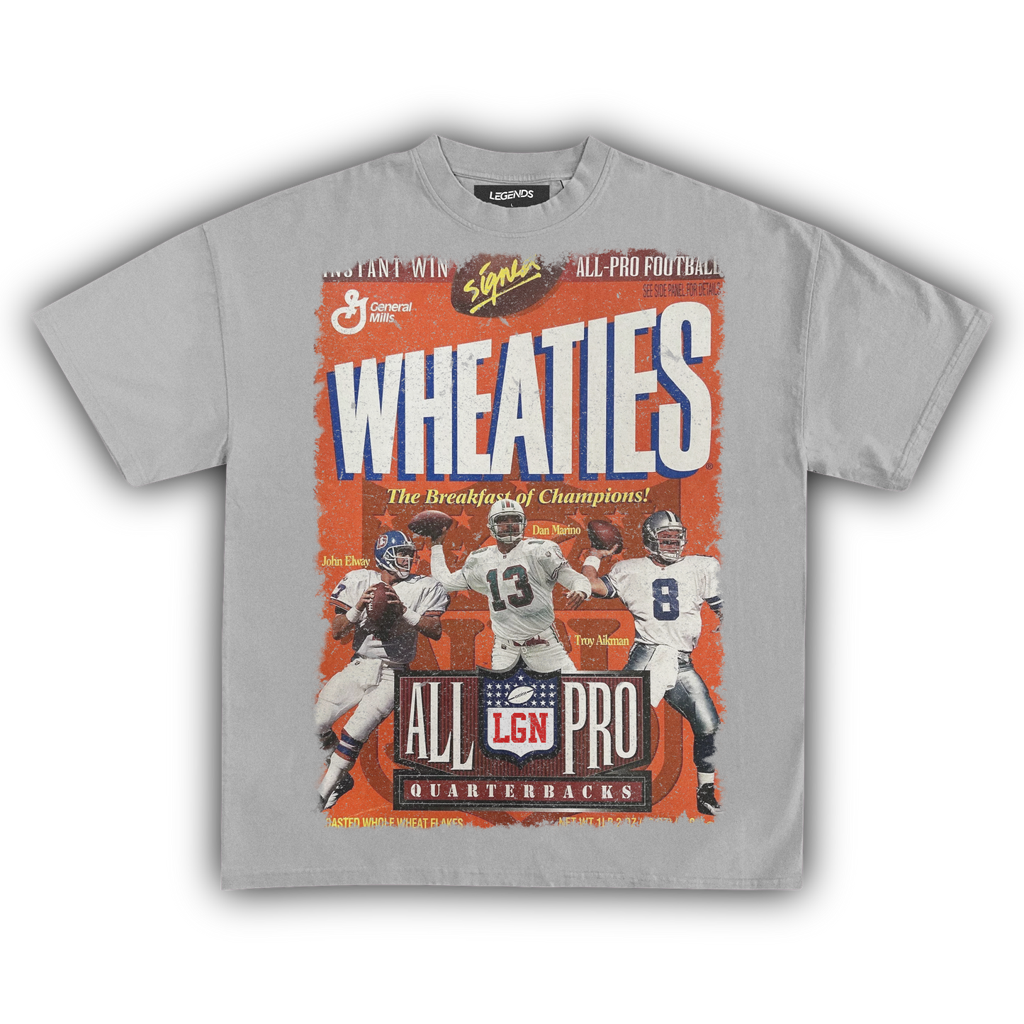 WHEATIES ALL-PRO QUARTERBACKS 1996 VINTAGE TEE