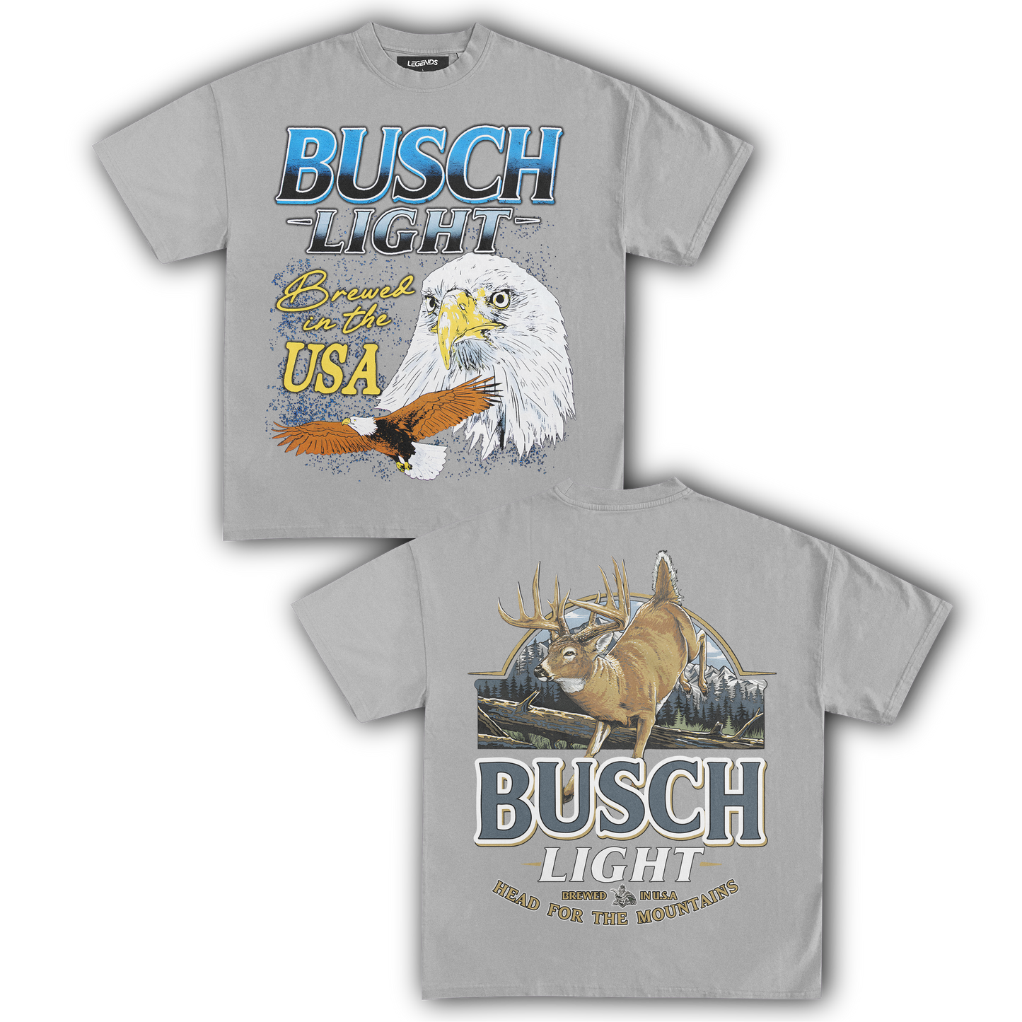 BUSCH LIGHT BREWED IN THE USA TEE (Double Sided)