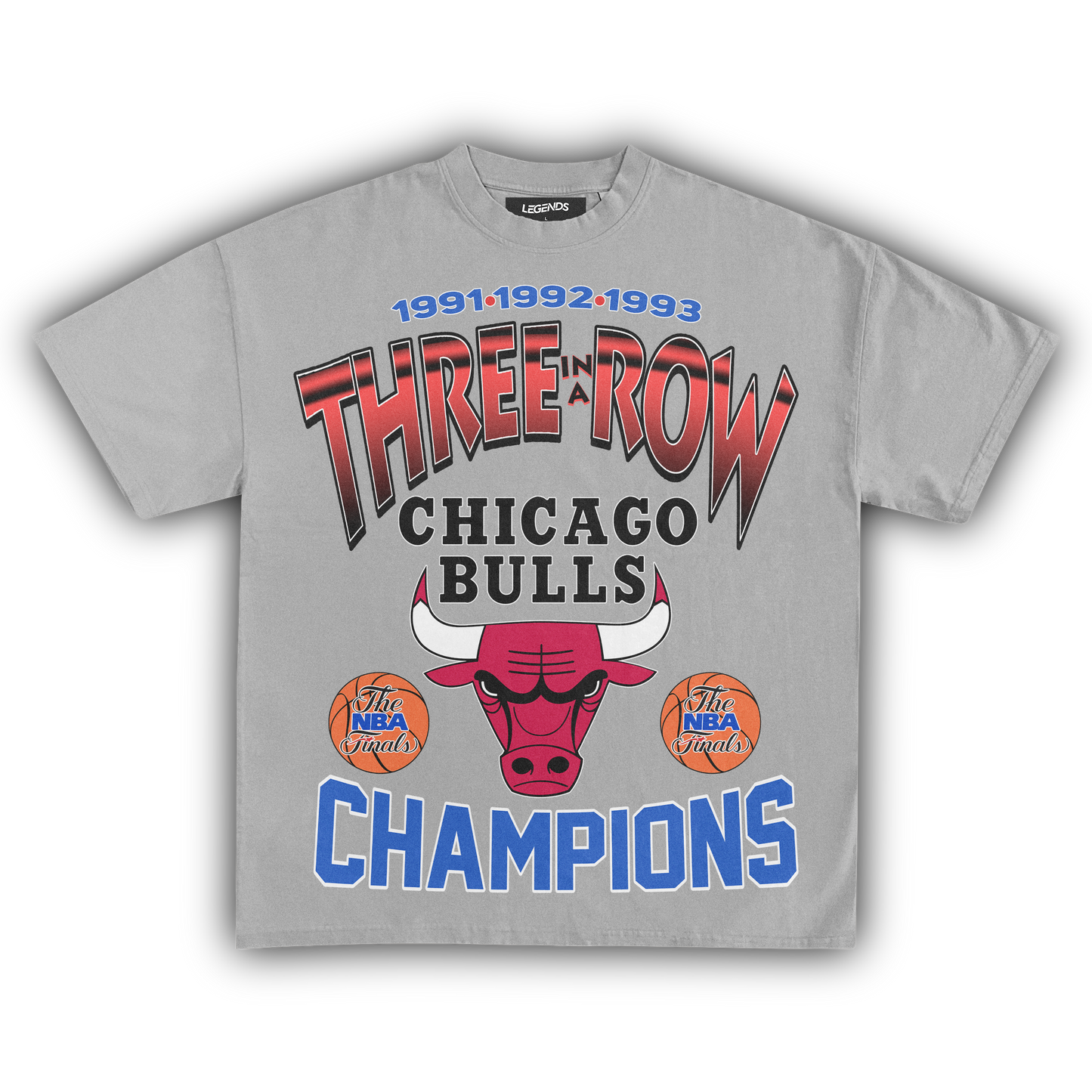 CHICAGO BULLS THREE-PEAT TEE