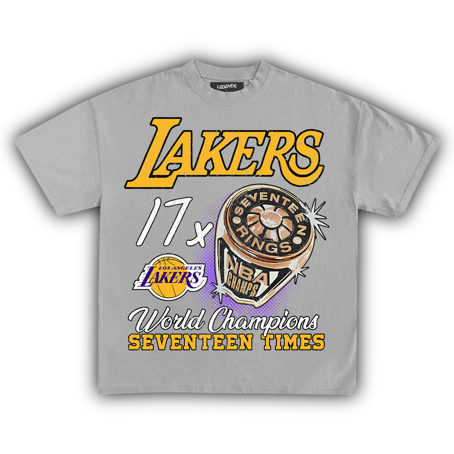 LAKERS VINTAGE CHAMPIONS TEE