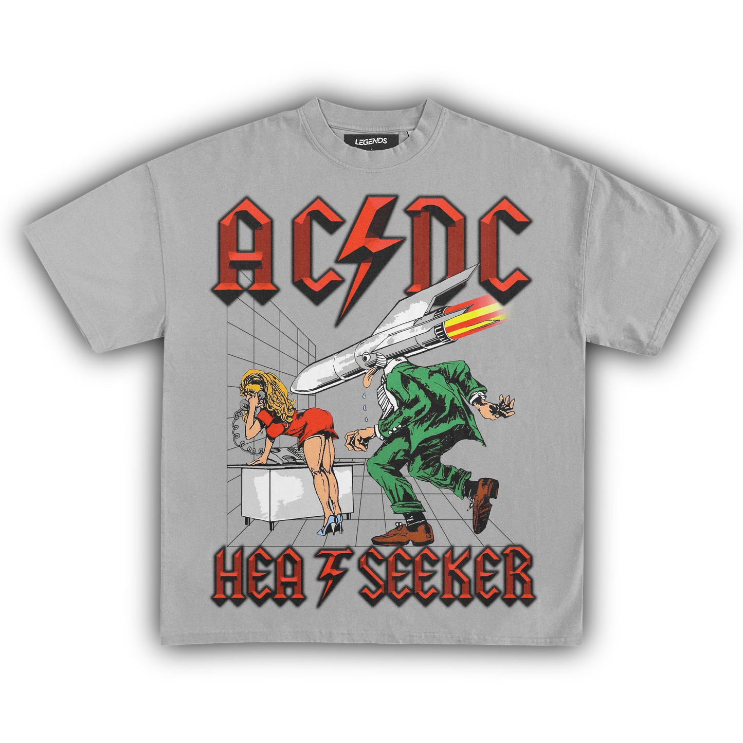AC/DC HEAT SEEKER TEE