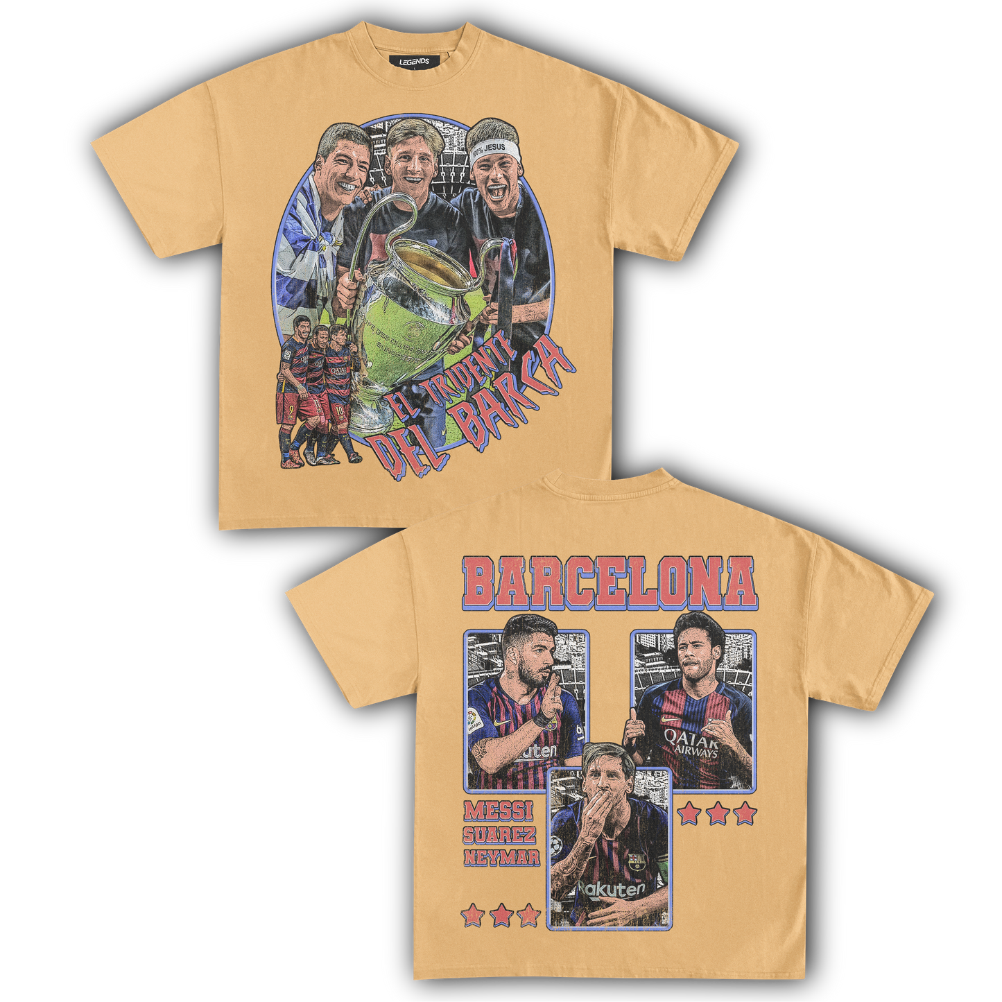 EL TRIDENTE DEL BARCA TEE (Double Sided)