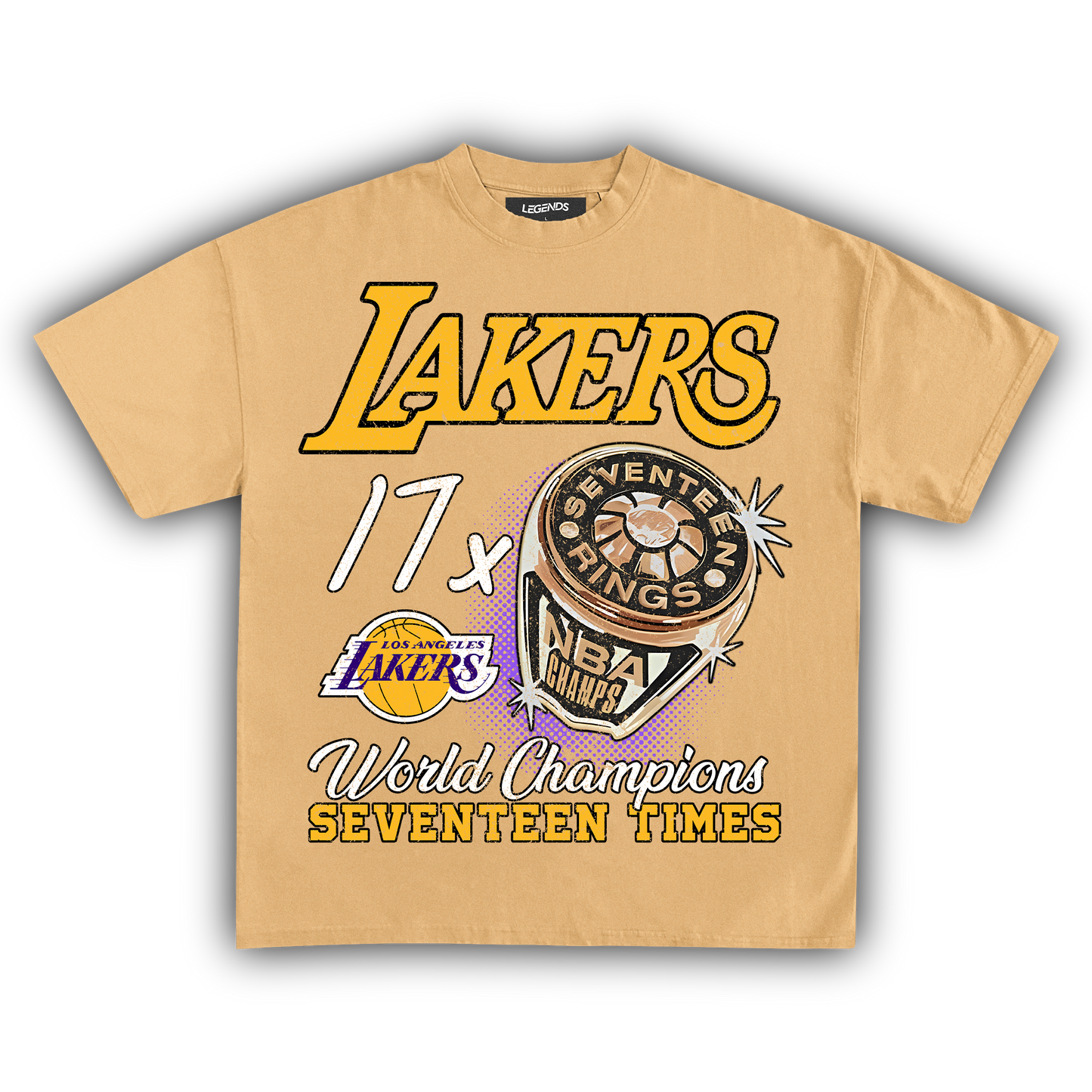 LAKERS VINTAGE CHAMPIONS TEE
