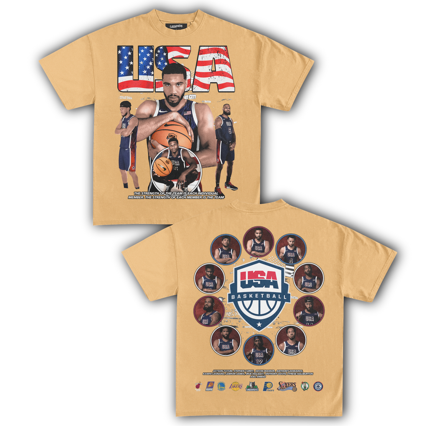 USA BASKETBALL TEAM '24 TEE