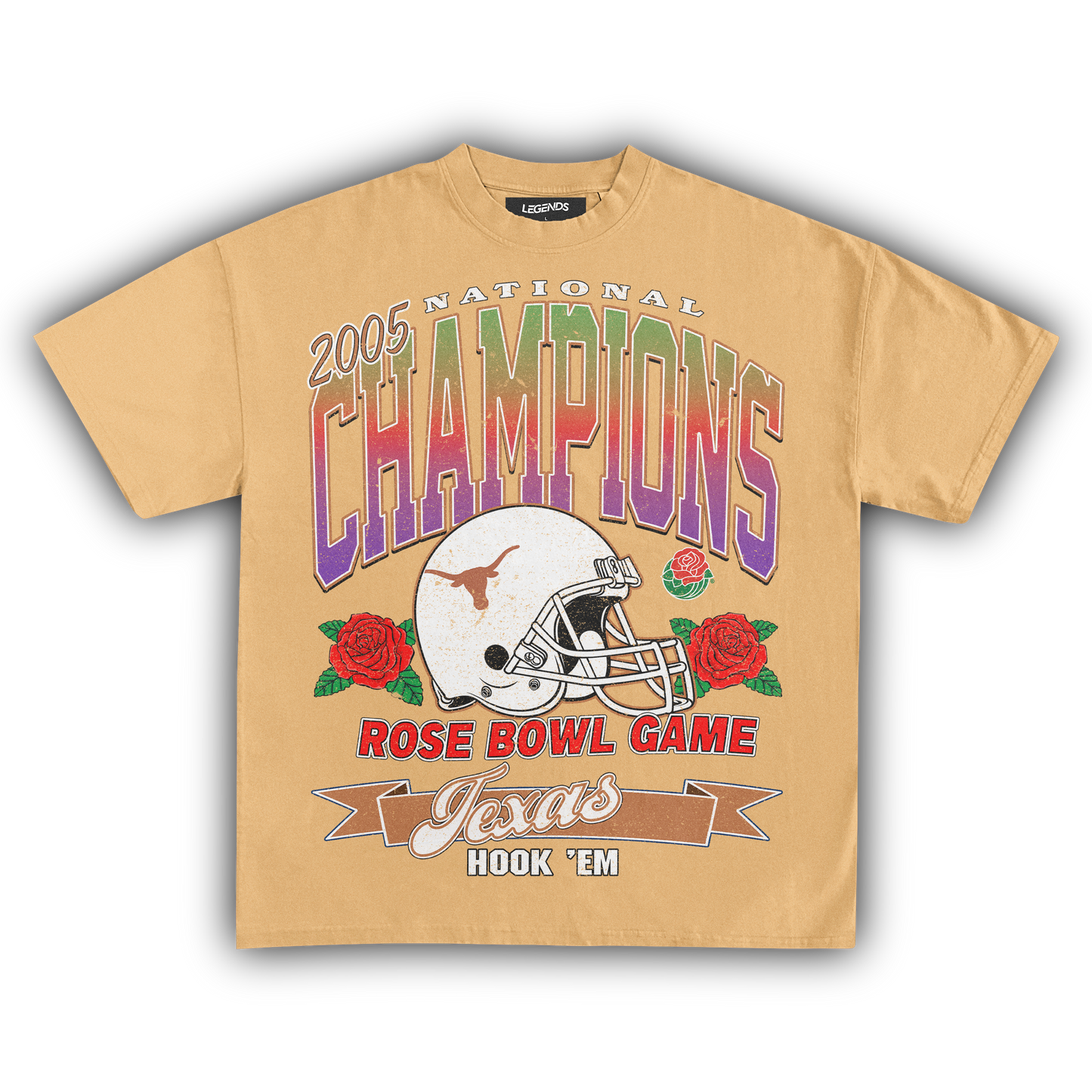 TEXAS LONGHORNS VINTAGE 2005 ROSE BOWL TEE