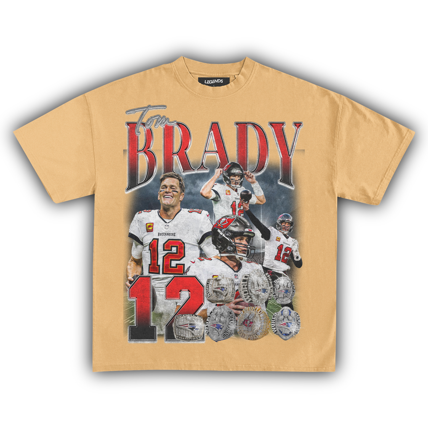 TOM BRADY 7 RINGS TEE