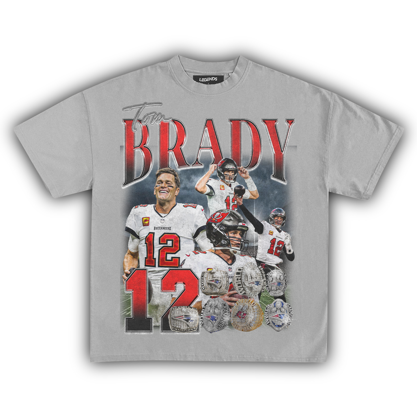 TOM BRADY 7 RINGS TEE