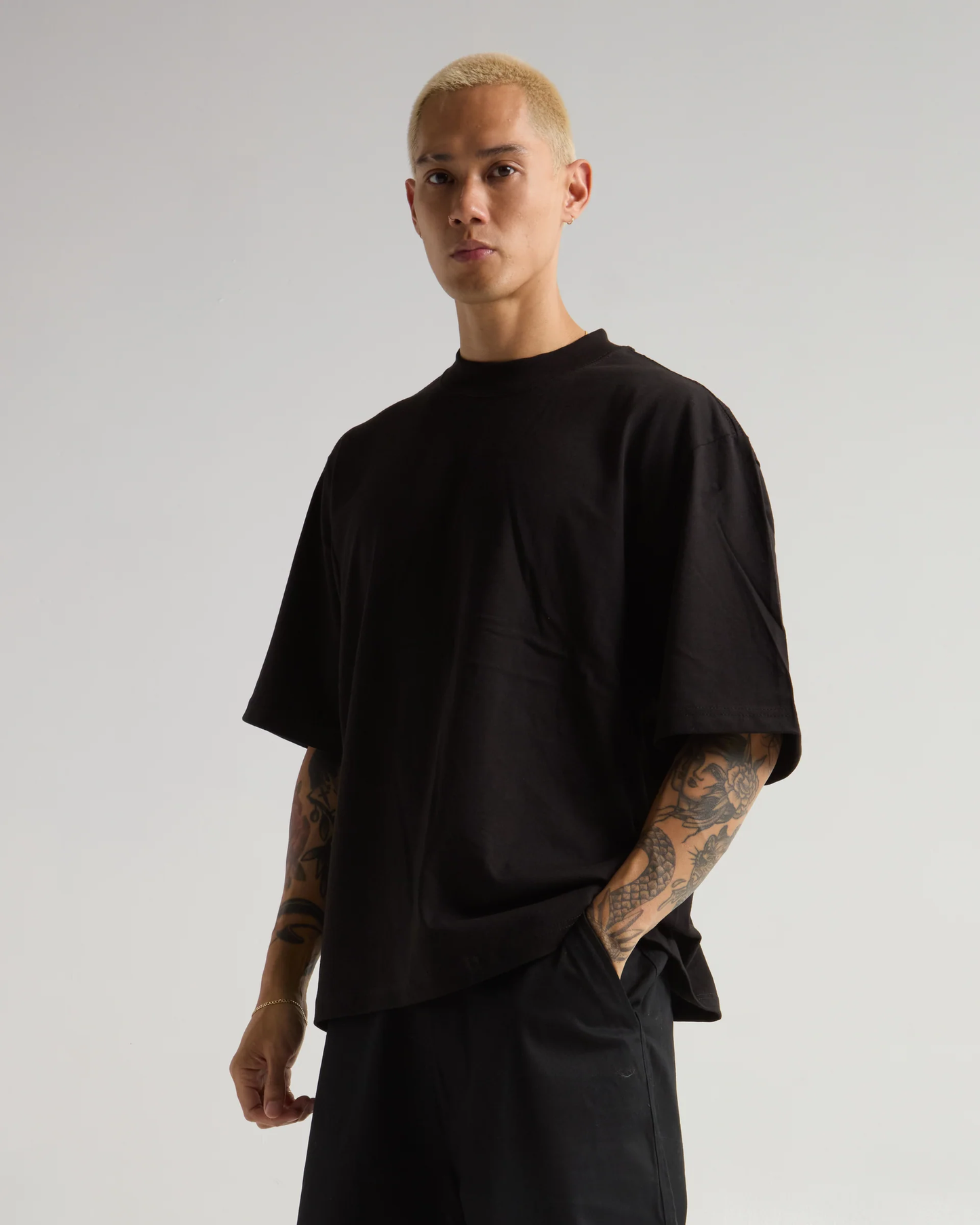 7.5 OZ HEAVYWEIGHT OVERSIZED BAGGY TEE (Onyx)