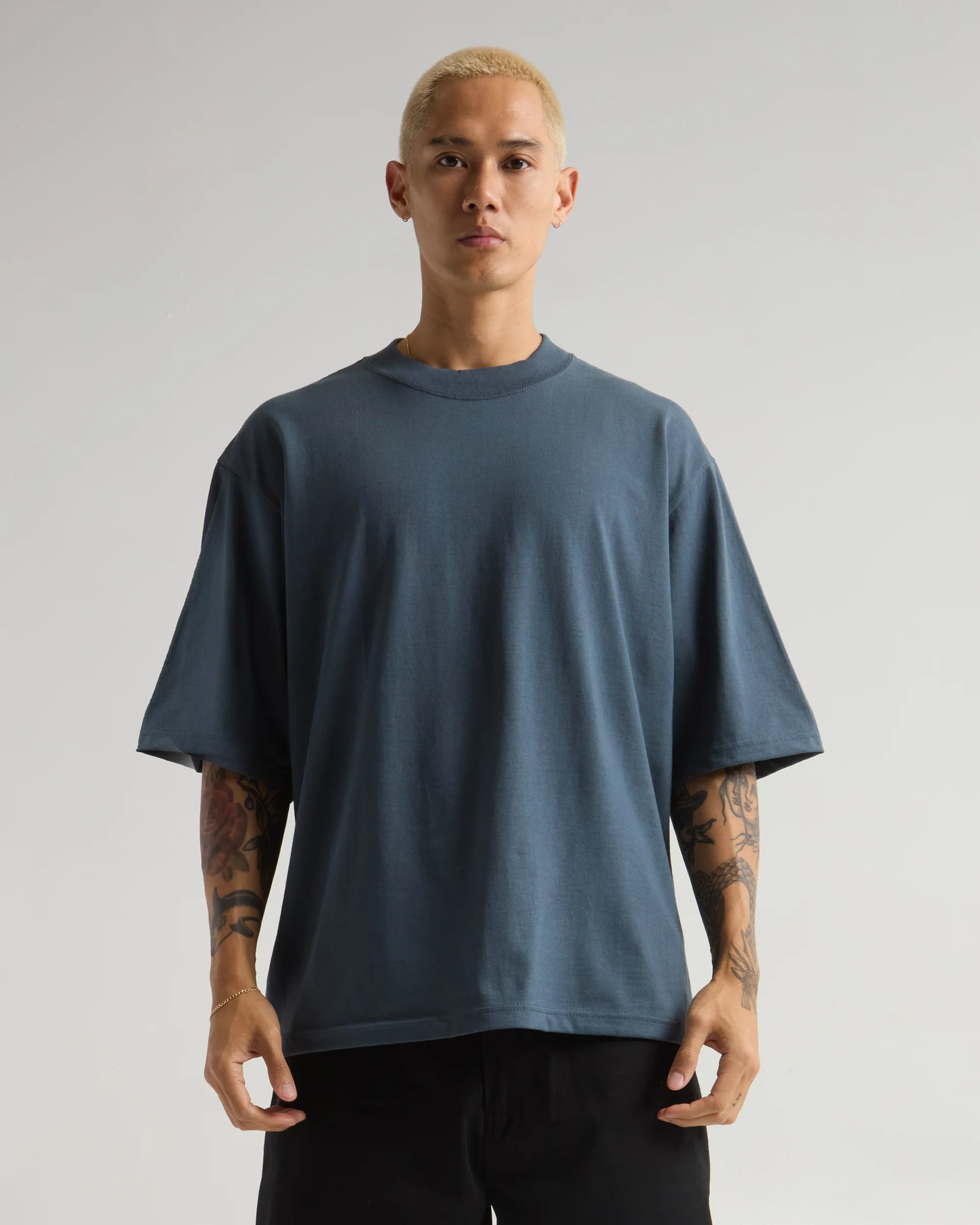 7.5 OZ HEAVYWEIGHT OVERSIZED BAGGY TEE (Vintage Blue)