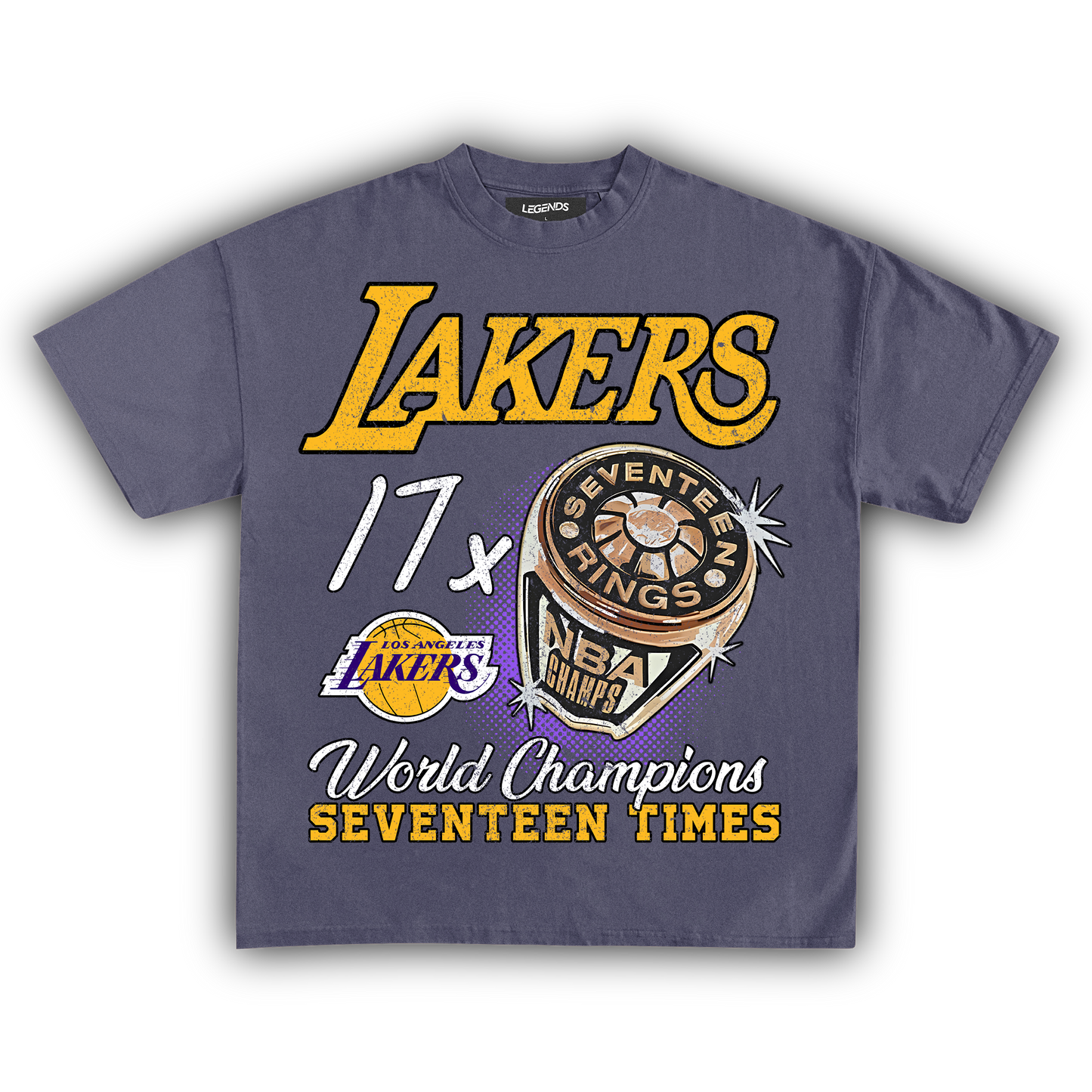 LAKERS VINTAGE CHAMPIONS TEE