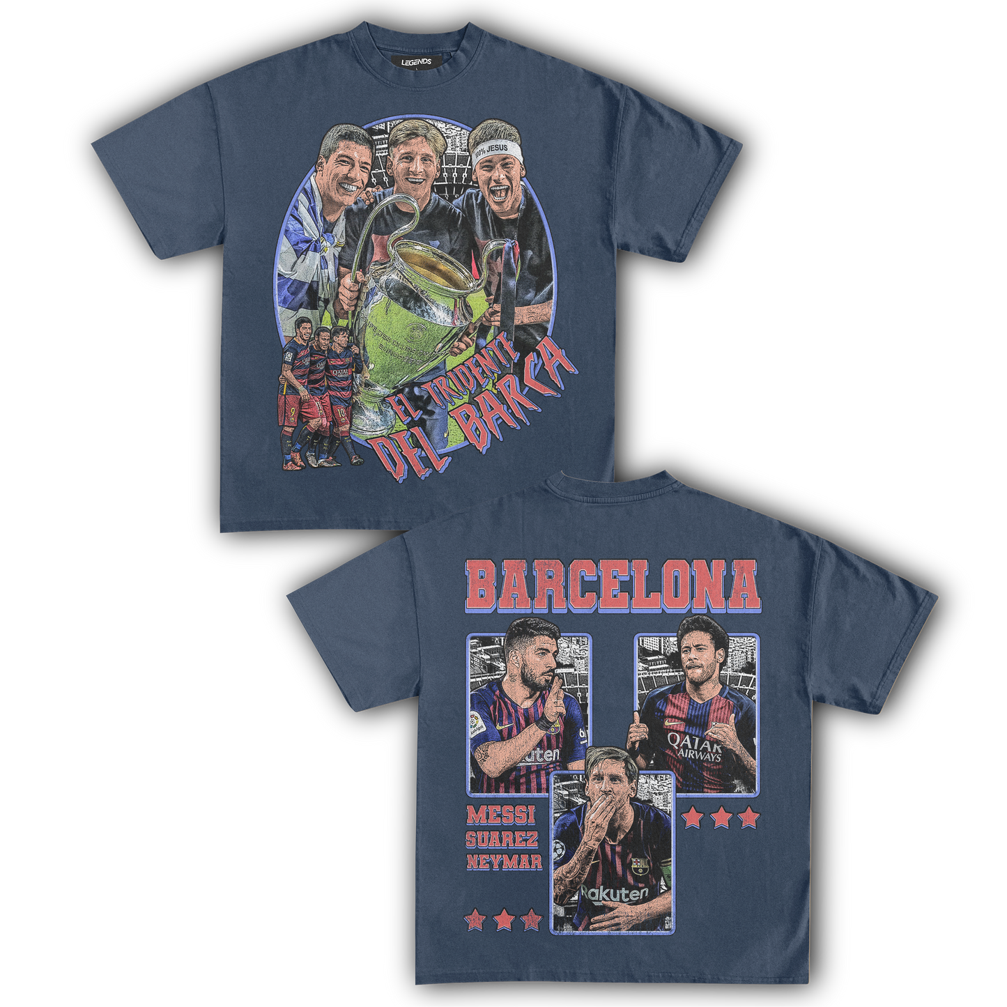 EL TRIDENTE DEL BARCA TEE (Double Sided)