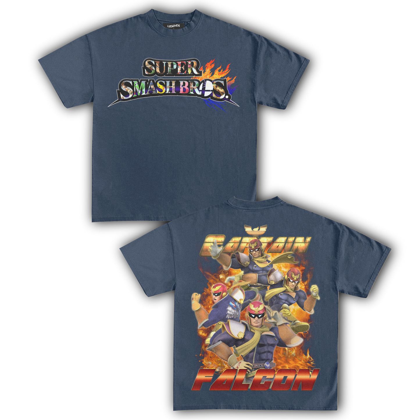SUPER SMASH BROS CAPTAIN FALCON TEE (Double)