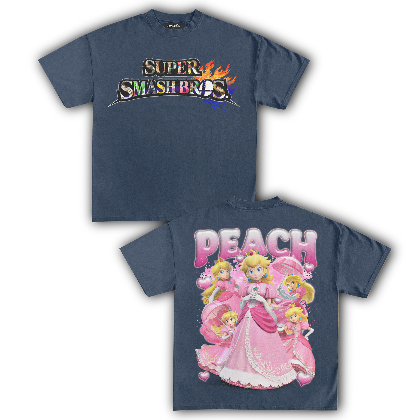 SUPER SMASH BROS PEACH TEE (Double)