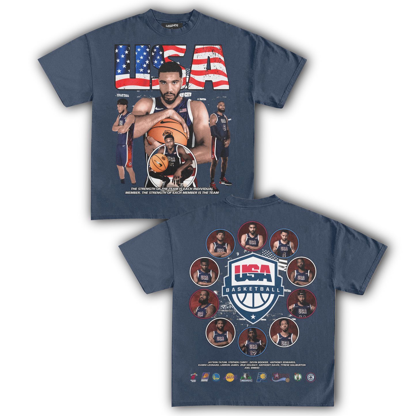 USA BASKETBALL TEAM '24 TEE