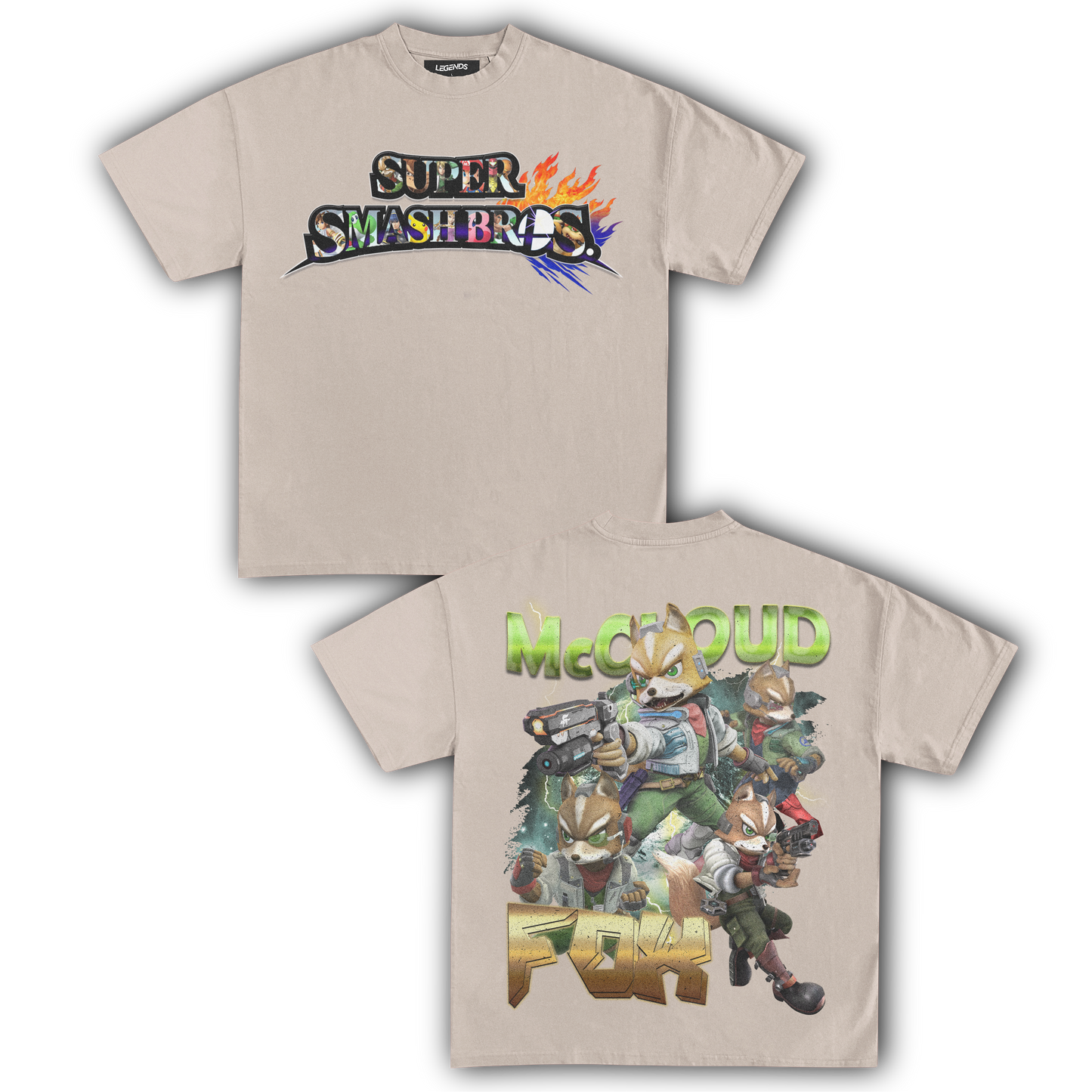 SUPER SMASH BROS FOX TEE (Double)