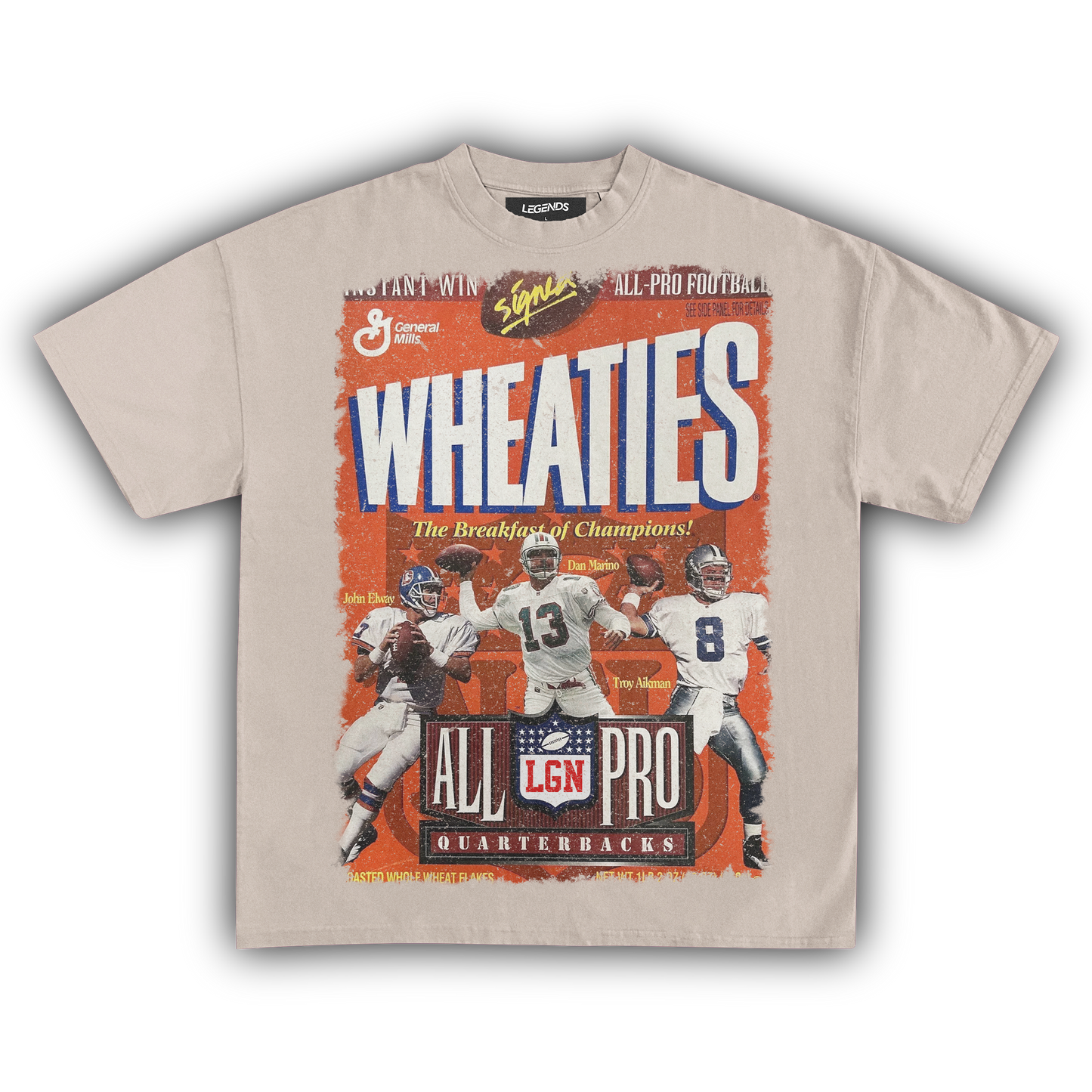 WHEATIES ALL-PRO QUARTERBACKS 1996 VINTAGE TEE