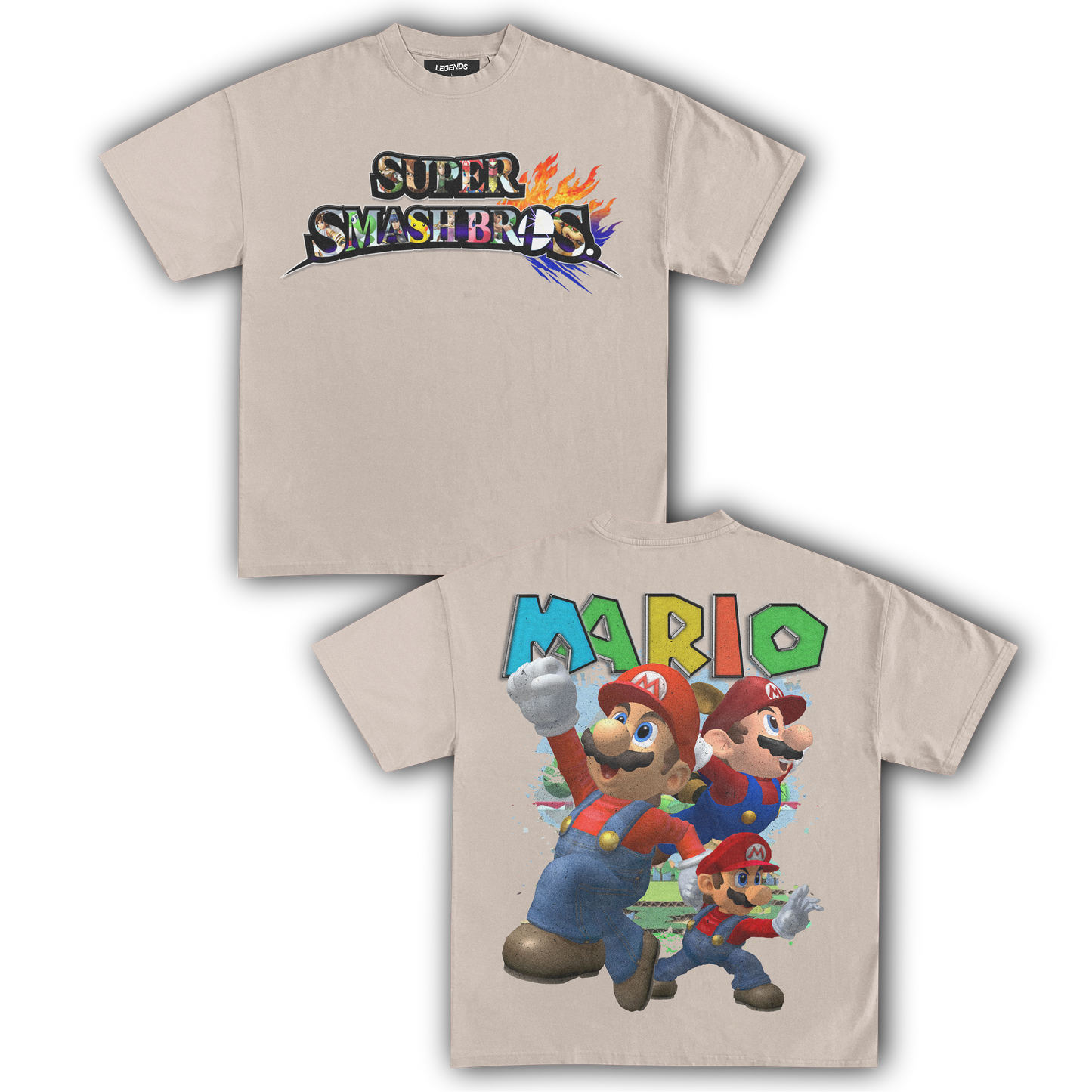 SUPER SMASH BROS MARIO TEE (Double)