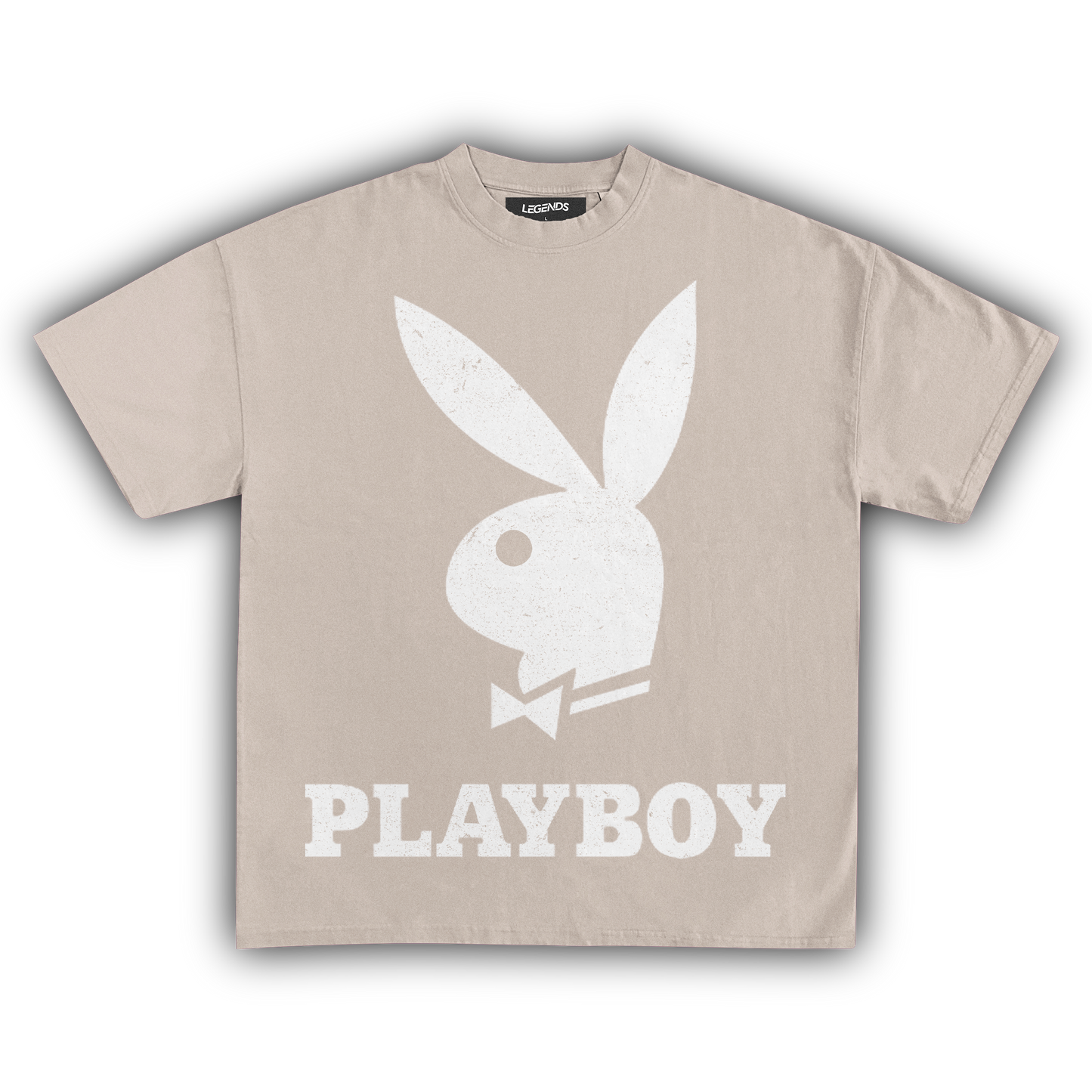 PLAYBOY BUNNY TEE (White Print)