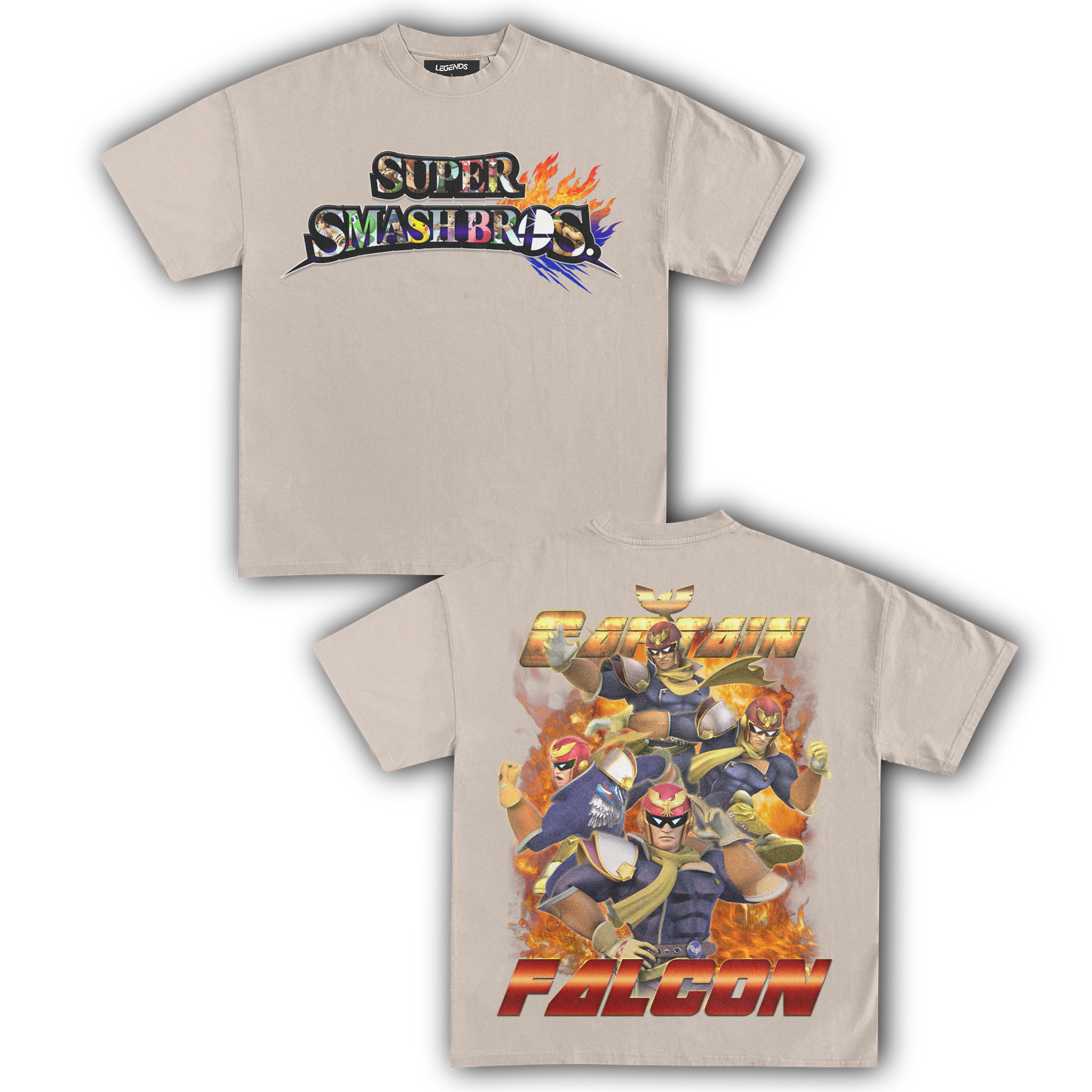 SUPER SMASH BROS CAPTAIN FALCON TEE (Double)