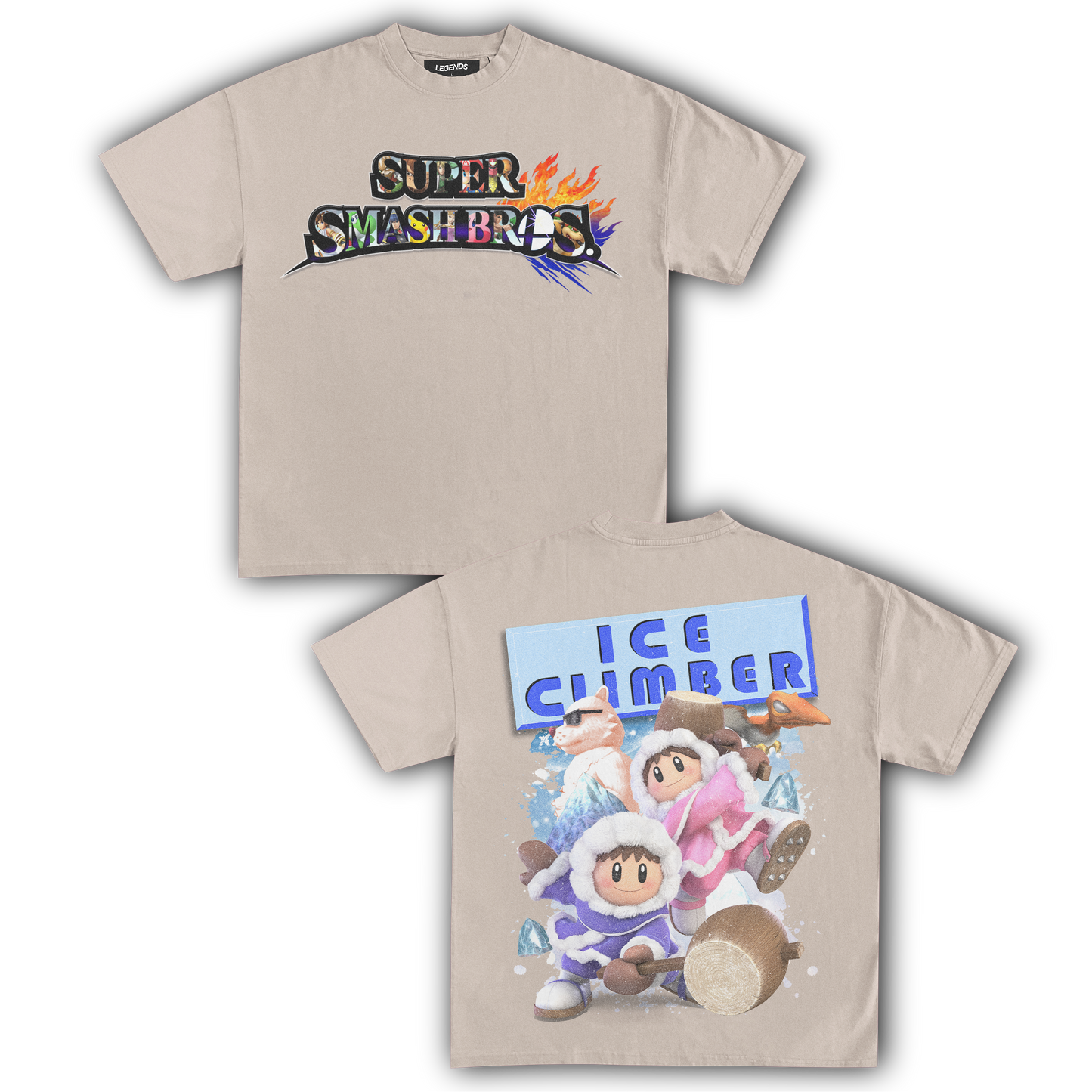 SUPER SMASH BROS ICE CLIMBER TEE (Double)