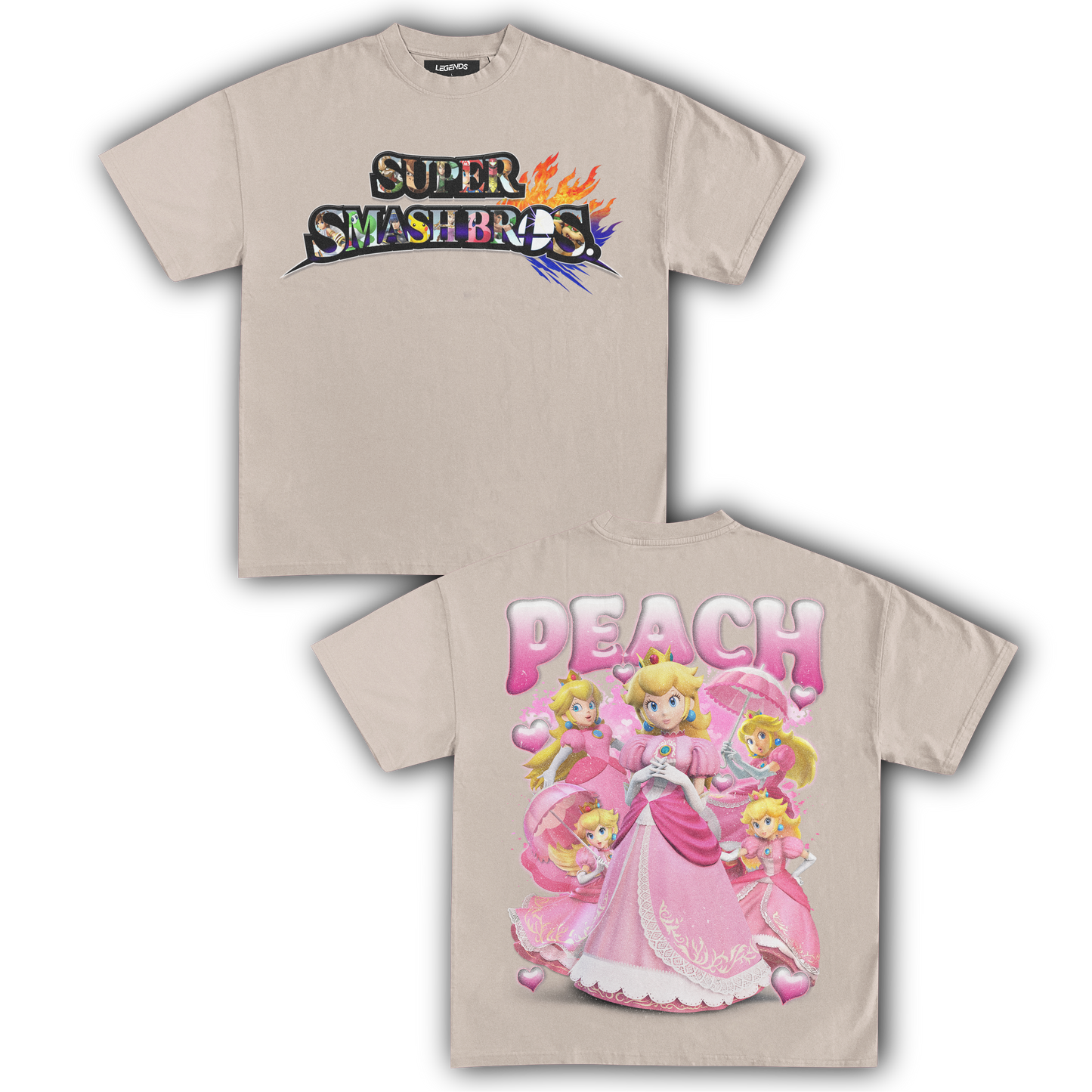 SUPER SMASH BROS PEACH TEE (Double)