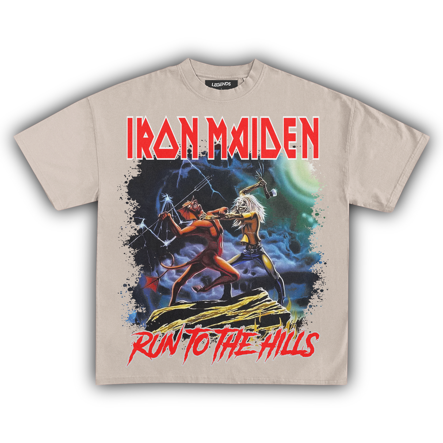 IRON MAIDEN RUN TO THE HILLS TEE